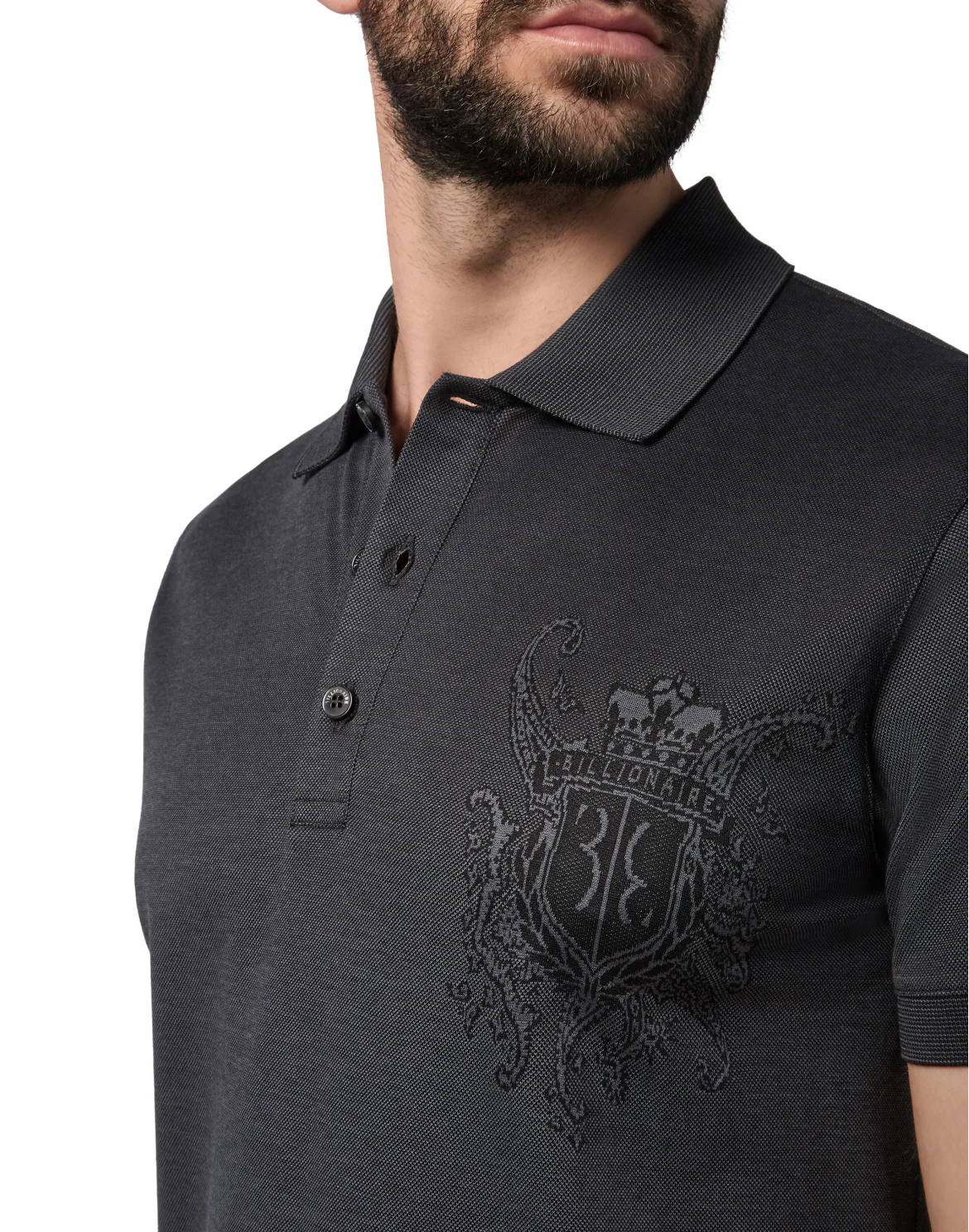 Polo shirt SS Paisley, цвет: Черный