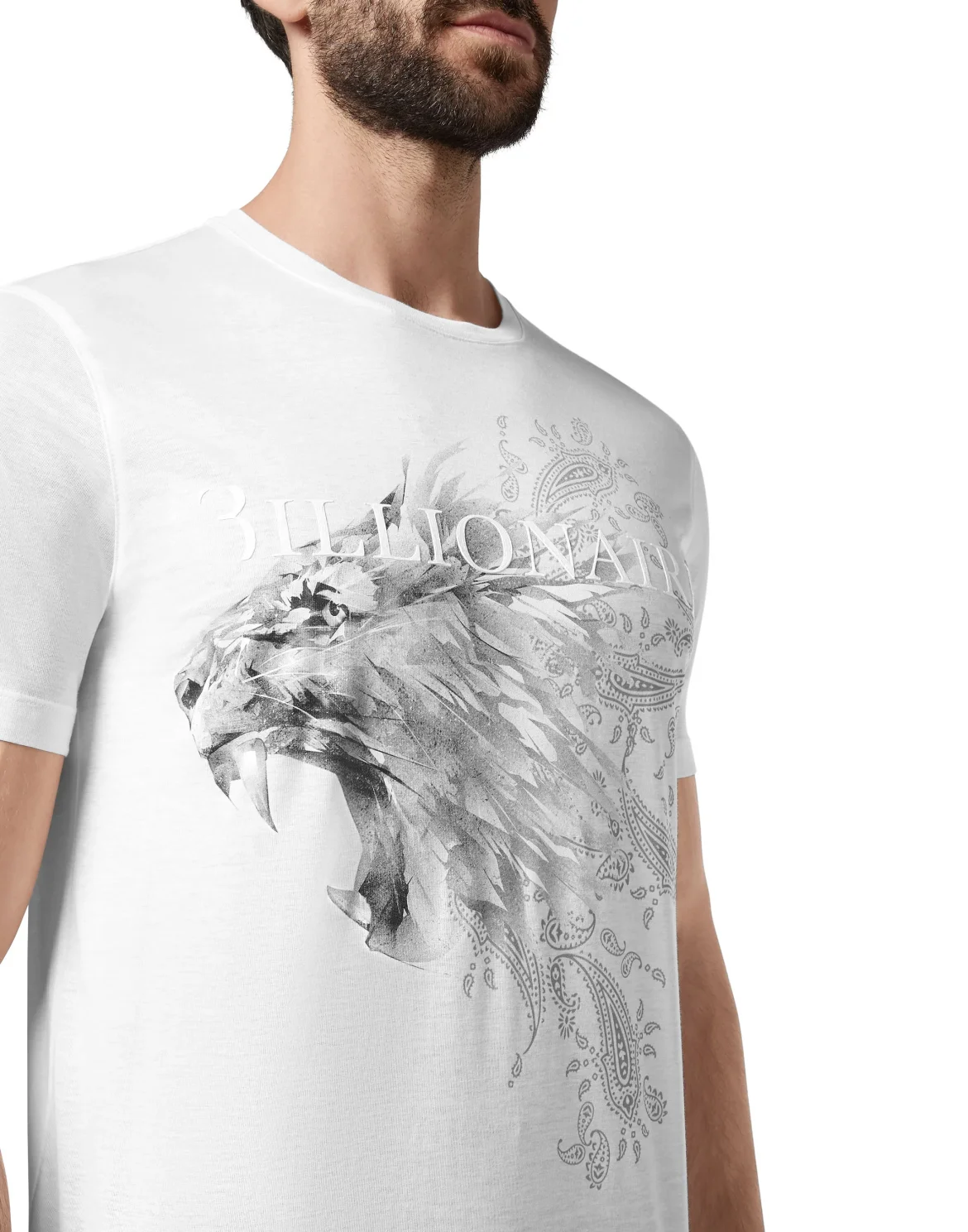 T-shirt Round Neck SS Lion, цвет: Белый
