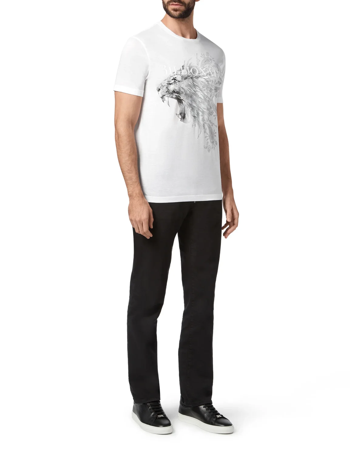 T-shirt Round Neck SS Lion, цвет: Белый