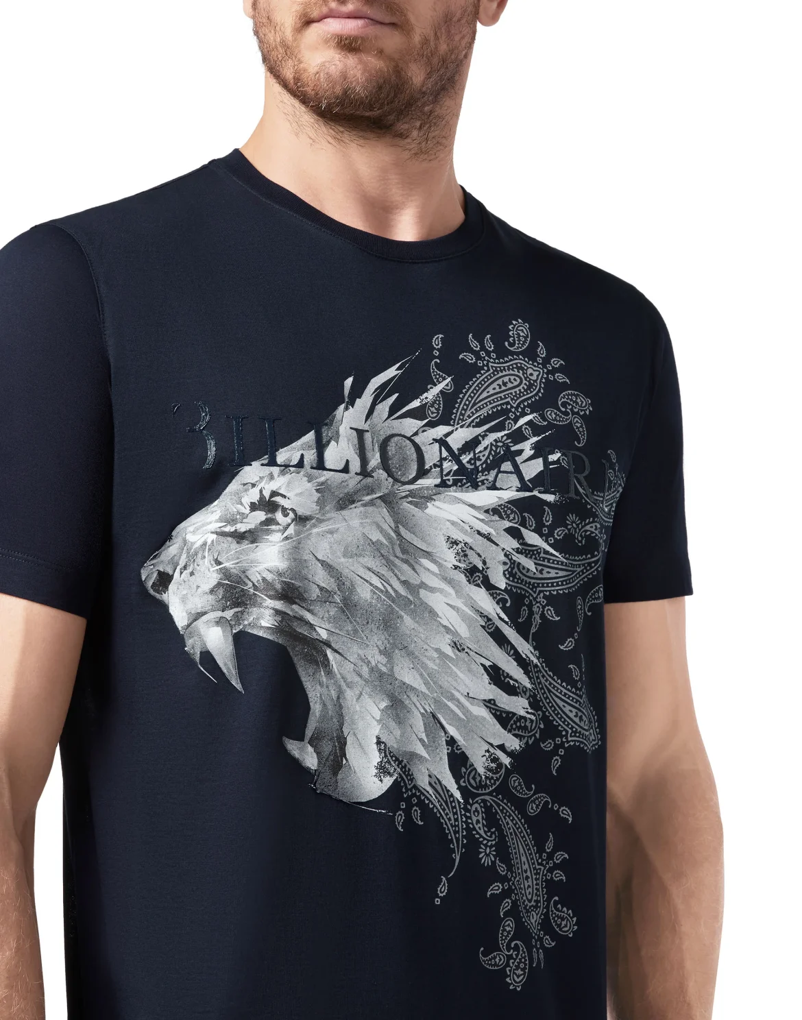 T-shirt Round Neck SS Lion, цвет: Синий