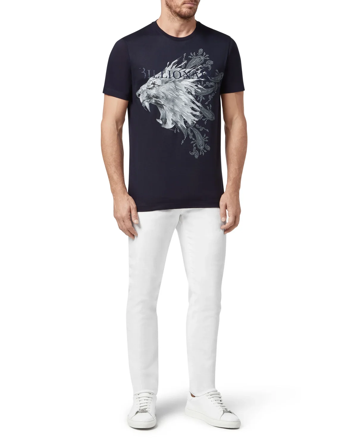 T-shirt Round Neck SS Lion, цвет: Синий