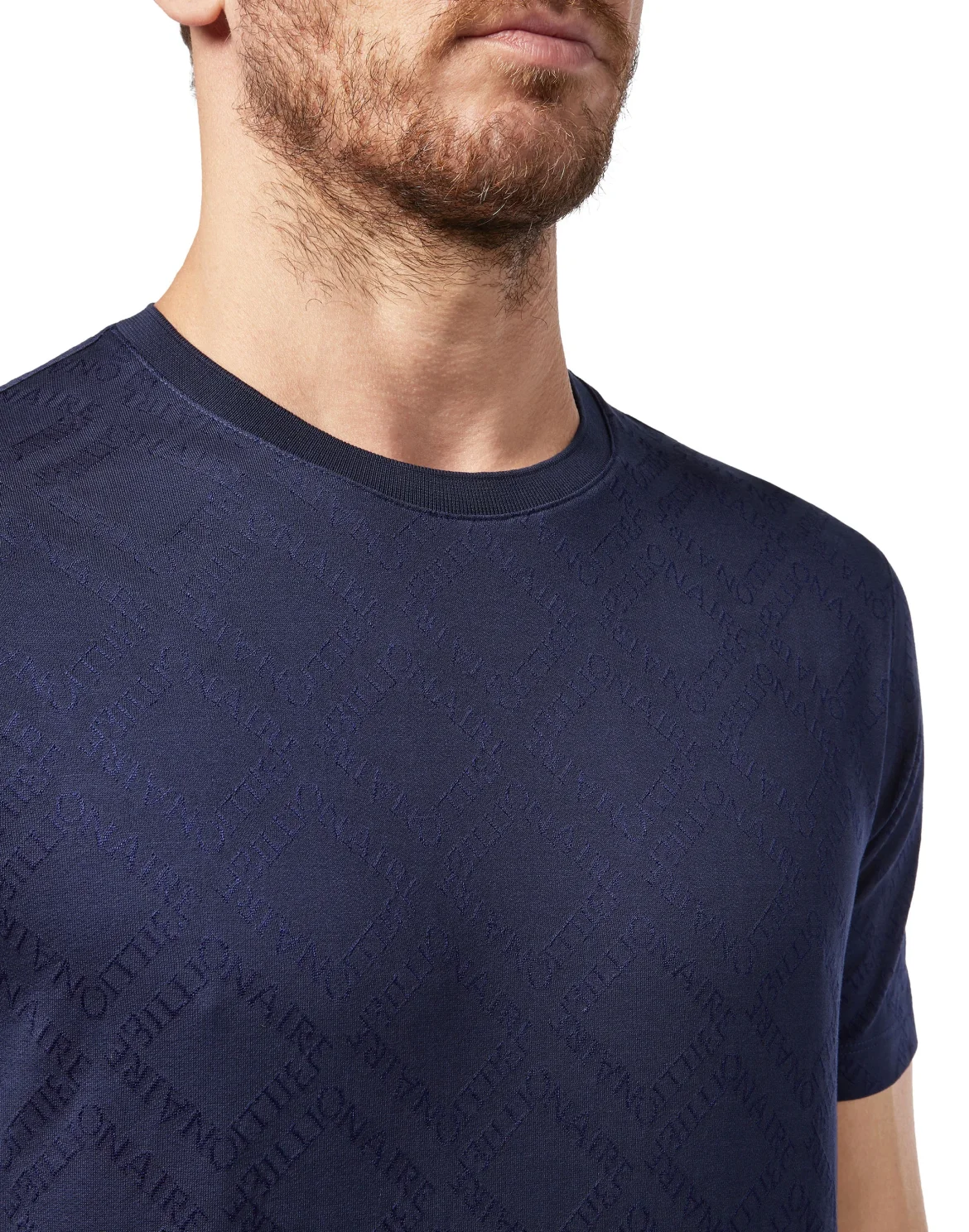 T-shirt Round Neck SS Logos, цвет: Синий