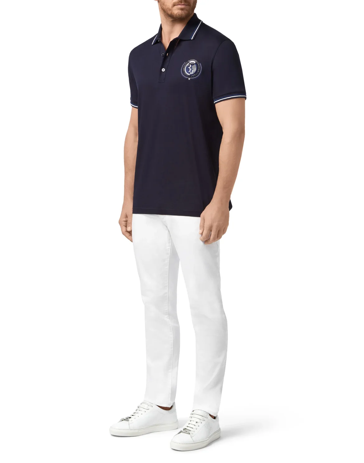 Polo shirt SS Double B, цвет: Синий