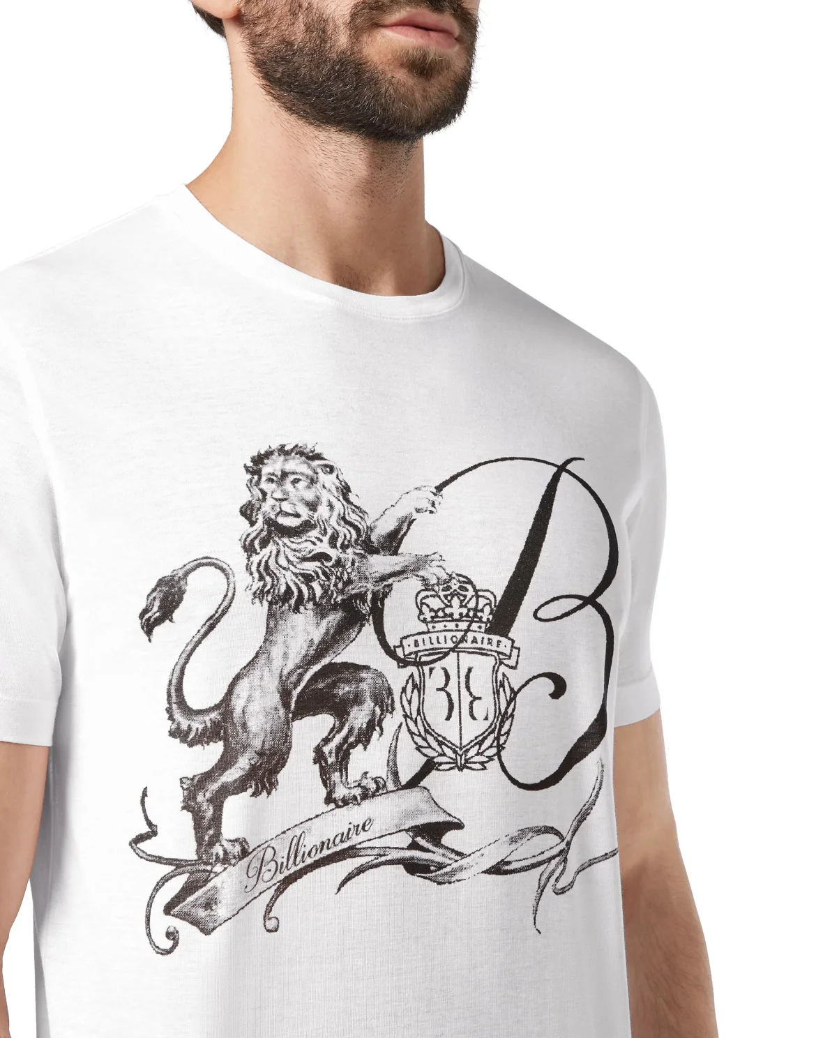 T-shirt Round Neck SS Lion, цвет: Белый