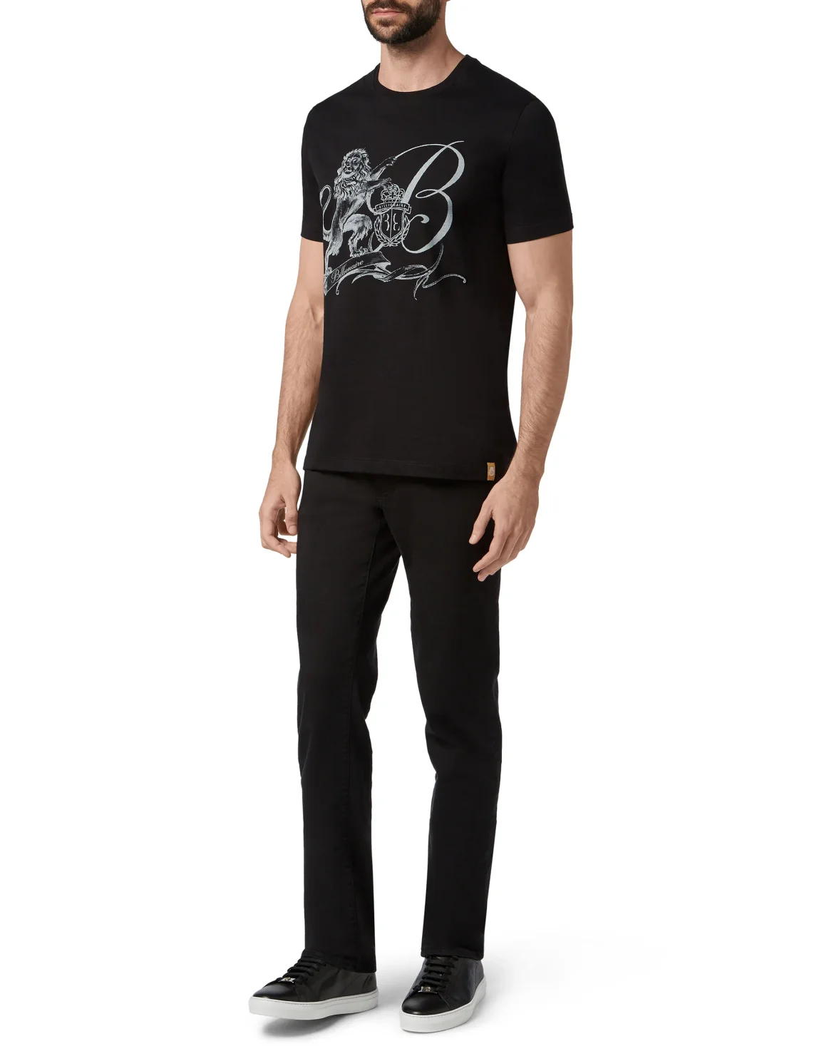 T-shirt Round Neck SS Lion, цвет: Черный