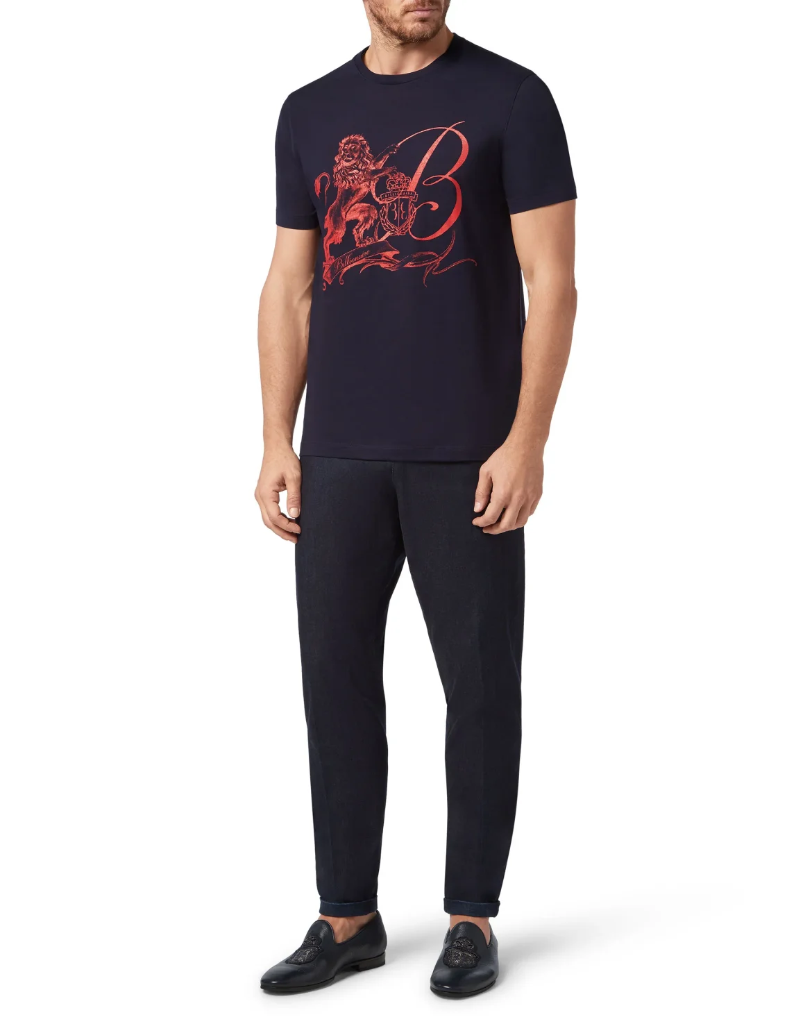 T-shirt Round Neck SS Lion, цвет: Синий
