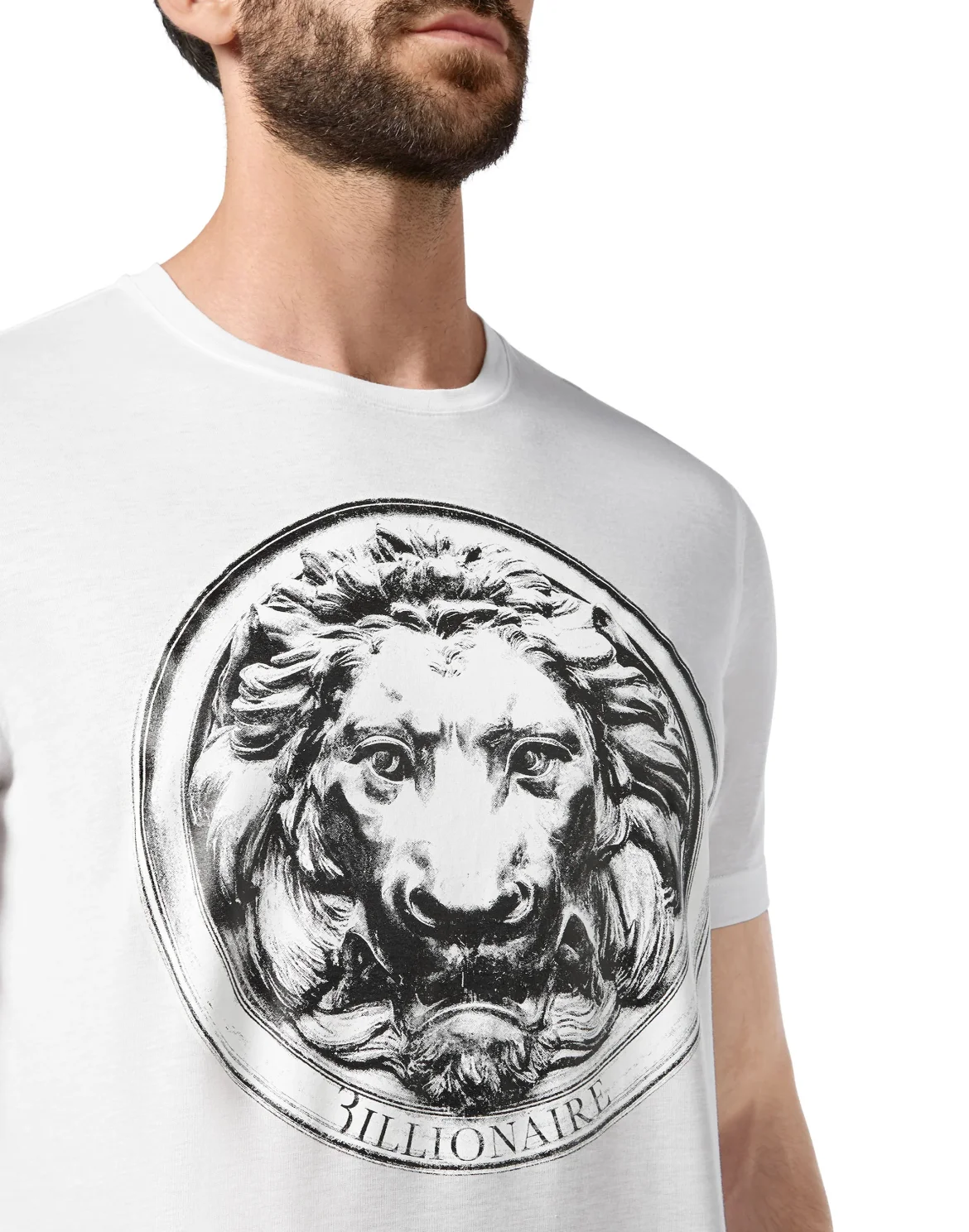 T-shirt Round Neck SS Lion, цвет: Белый