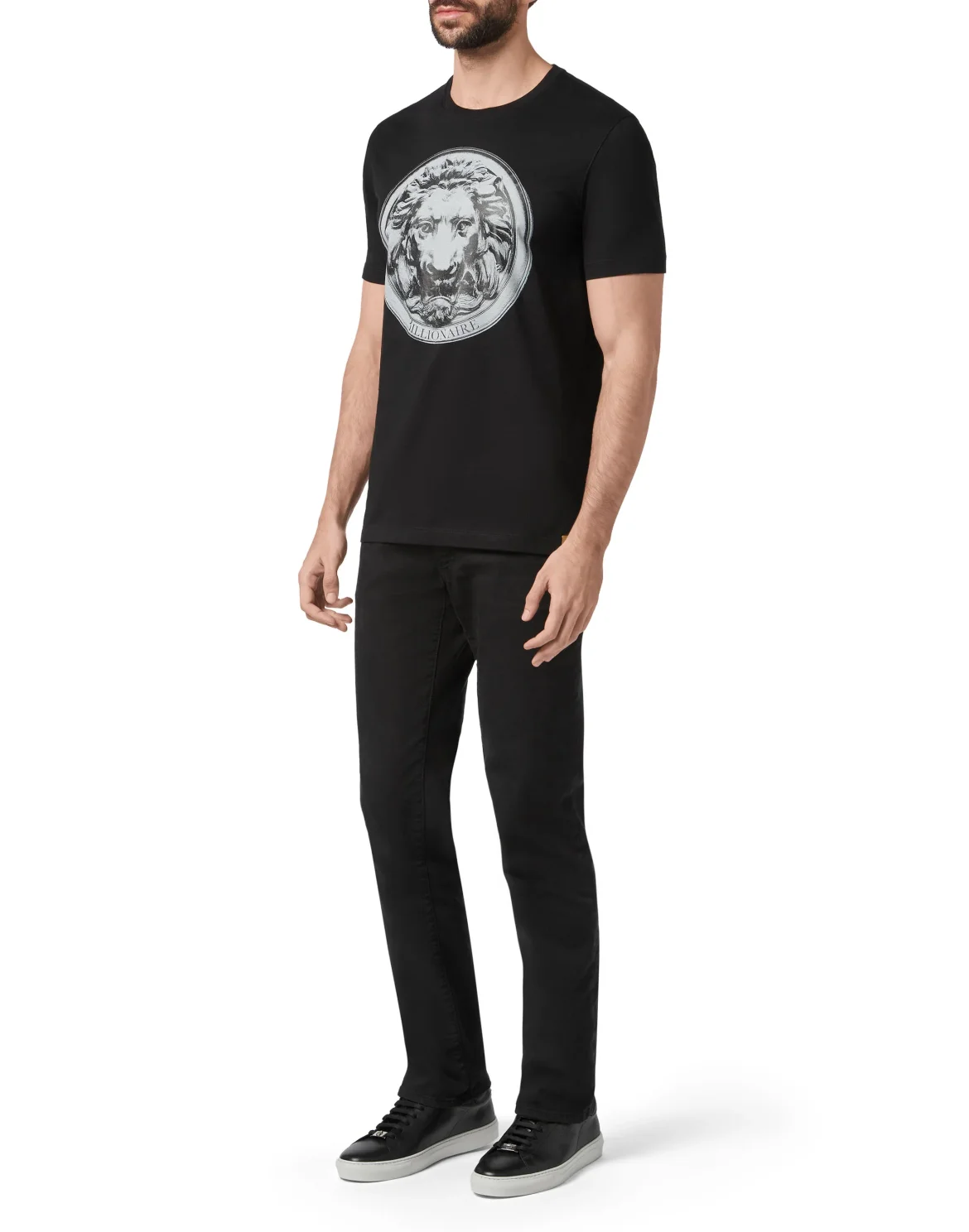 T-shirt Round Neck SS Lion, цвет: Черный