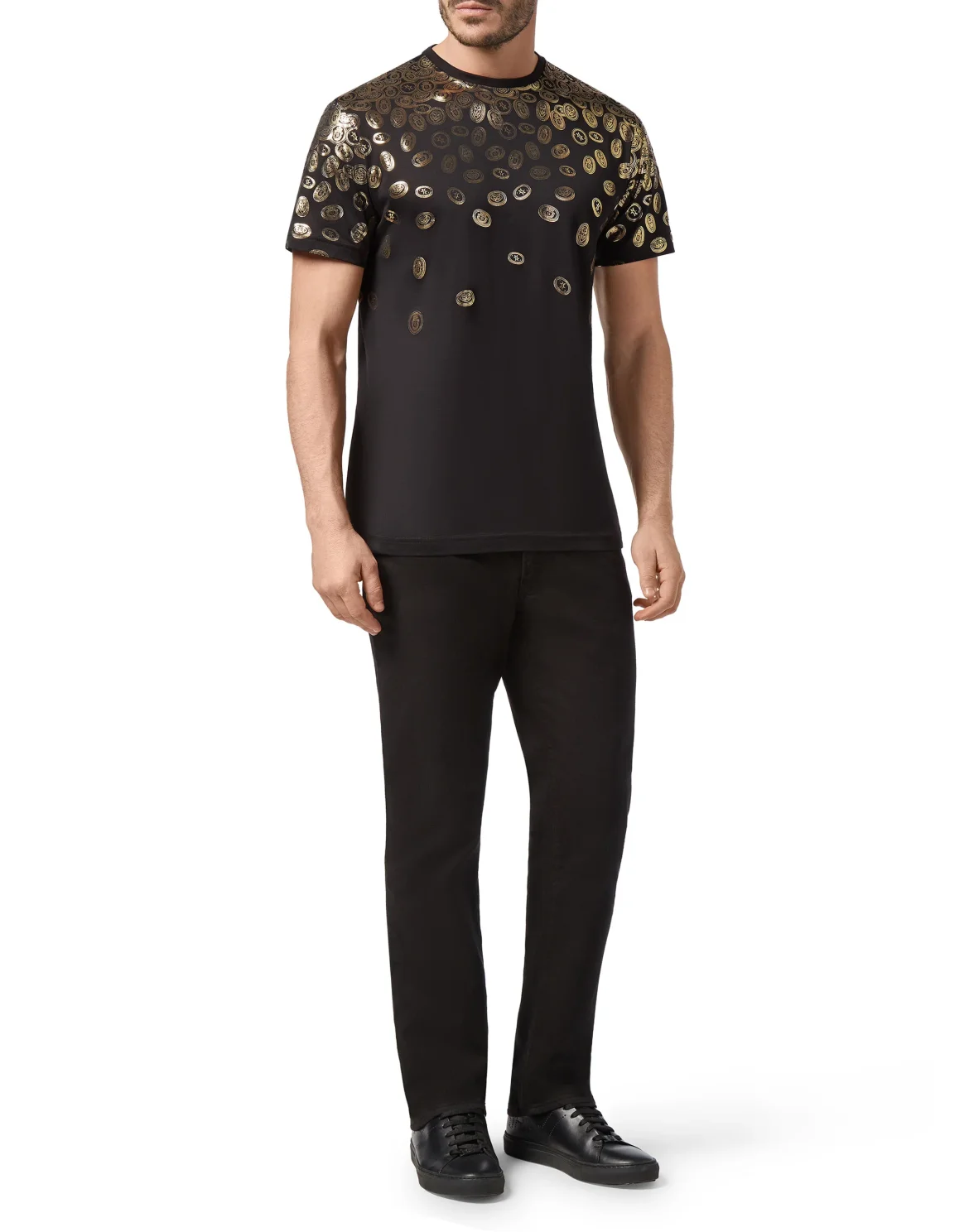 T-shirt Round Neck SS Money, цвет: Черный