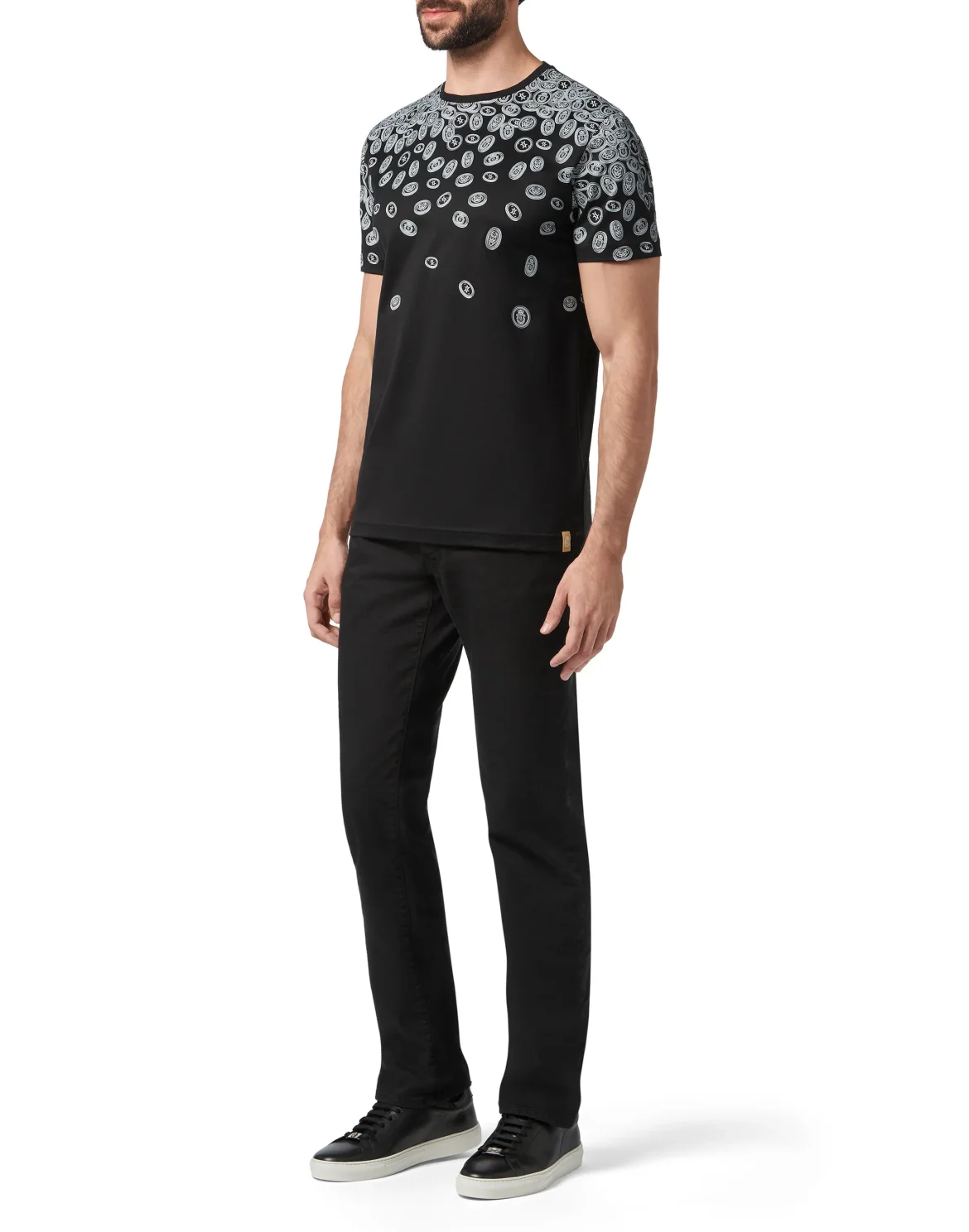 T-shirt Round Neck SS Money, цвет: Черный