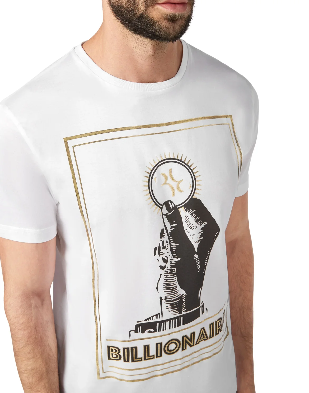 T-shirt Round Neck SS Money, цвет: Белый