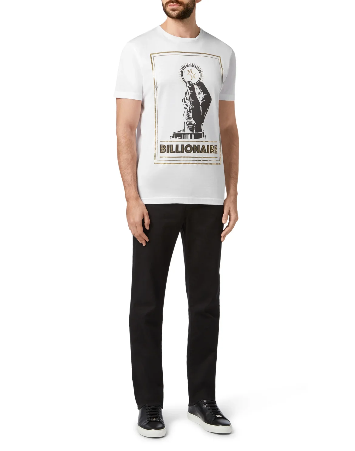 T-shirt Round Neck SS Money, цвет: Белый