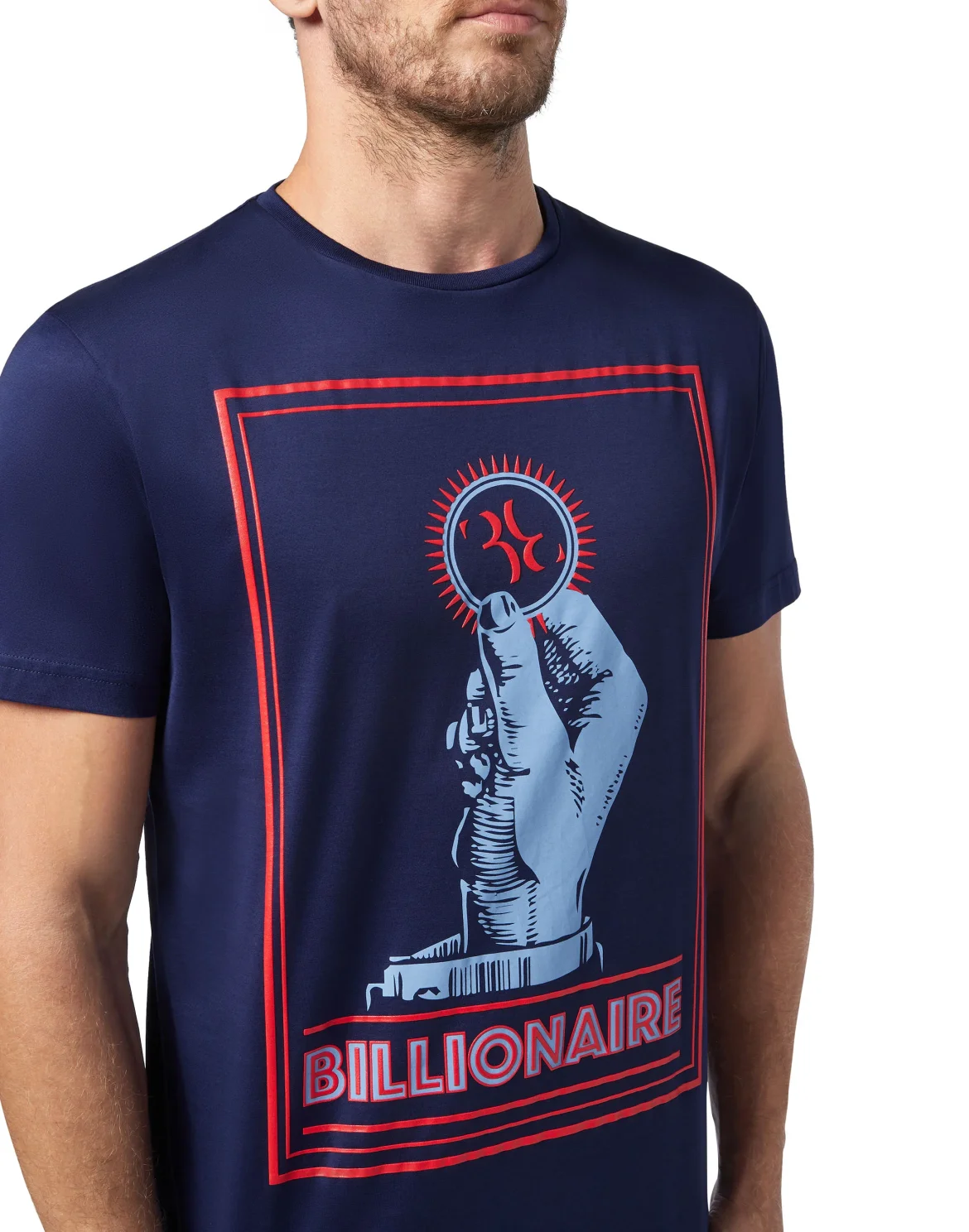 T-shirt Round Neck SS Money, цвет: Синий
