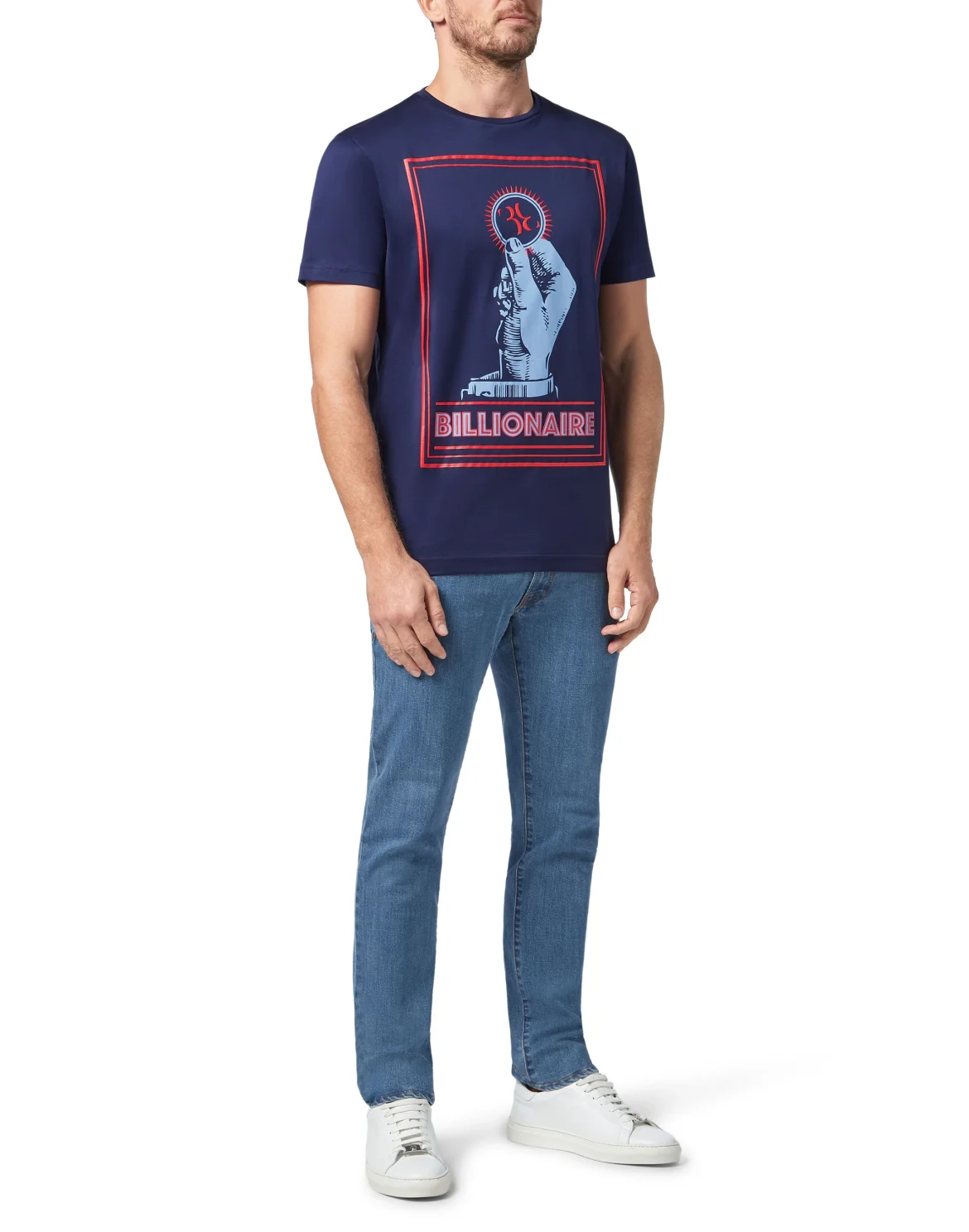 T-shirt Round Neck SS Money, цвет: Синий
