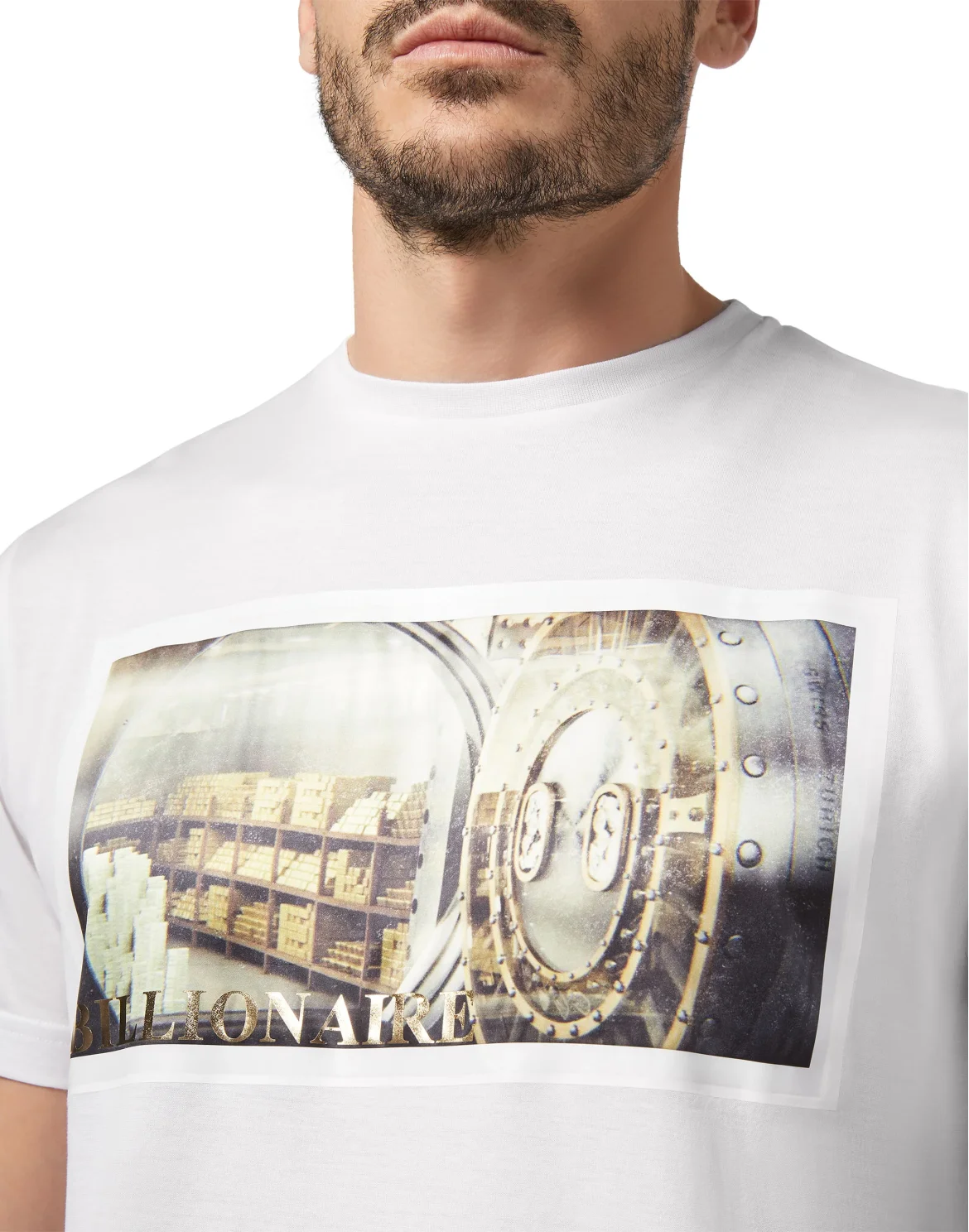 T-shirt Round Neck SS Money, цвет: Белый