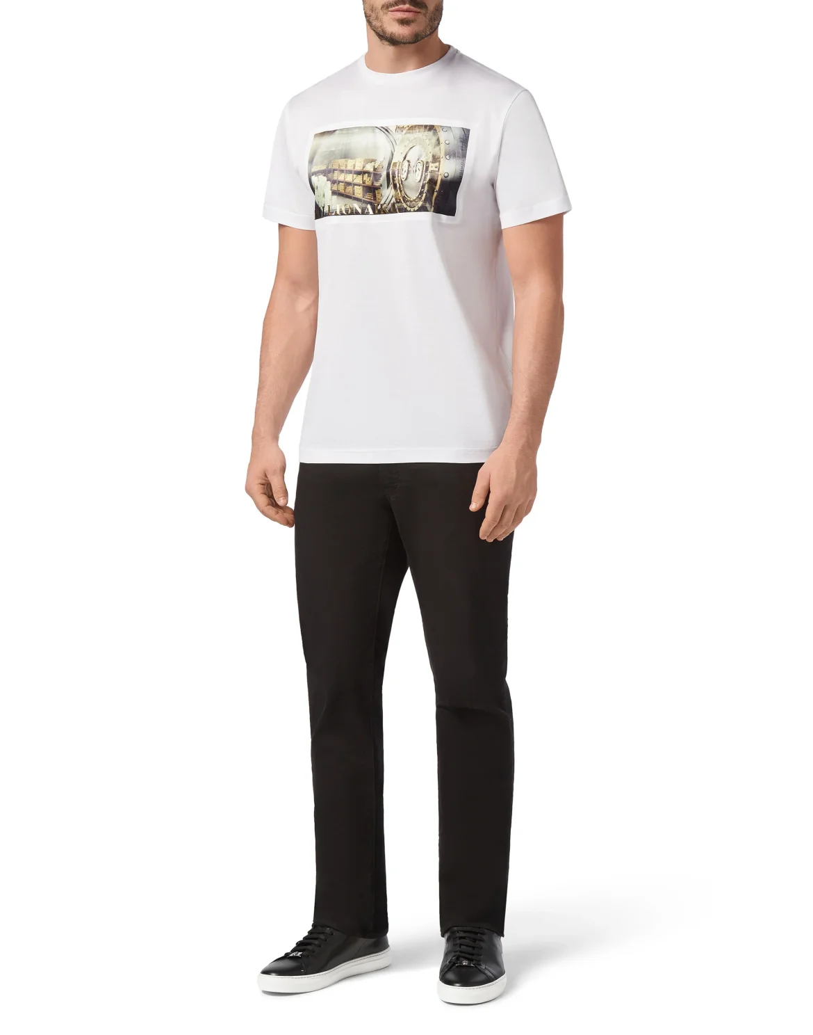 T-shirt Round Neck SS Money, цвет: Белый
