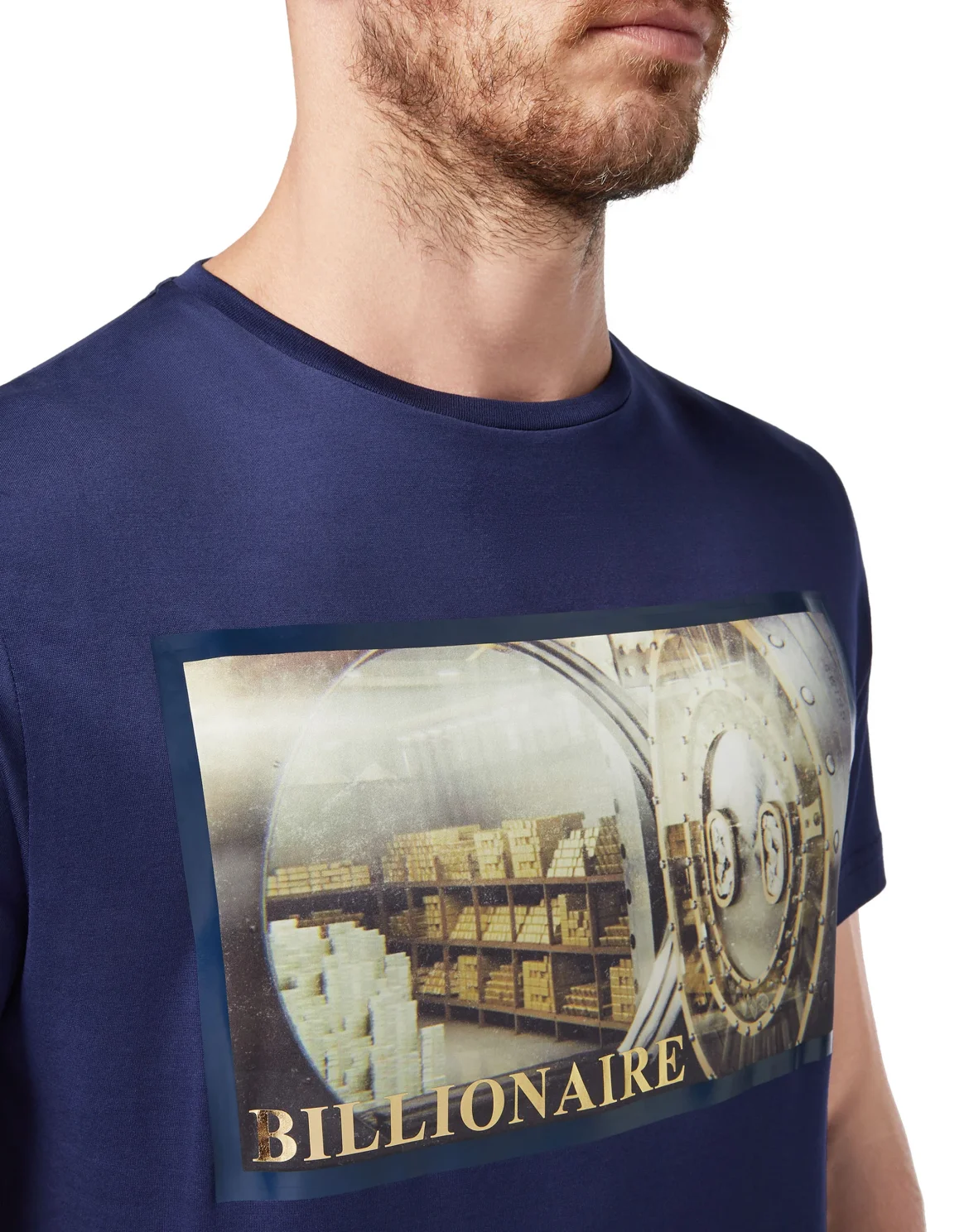 T-shirt Round Neck SS Money, цвет: Синий