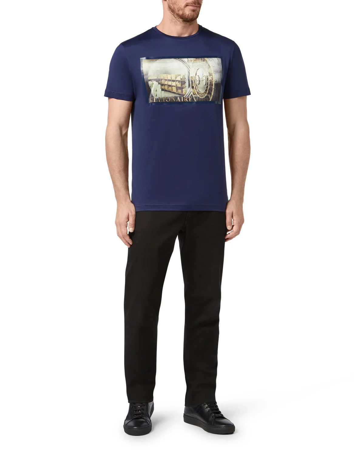 T-shirt Round Neck SS Money, цвет: Синий