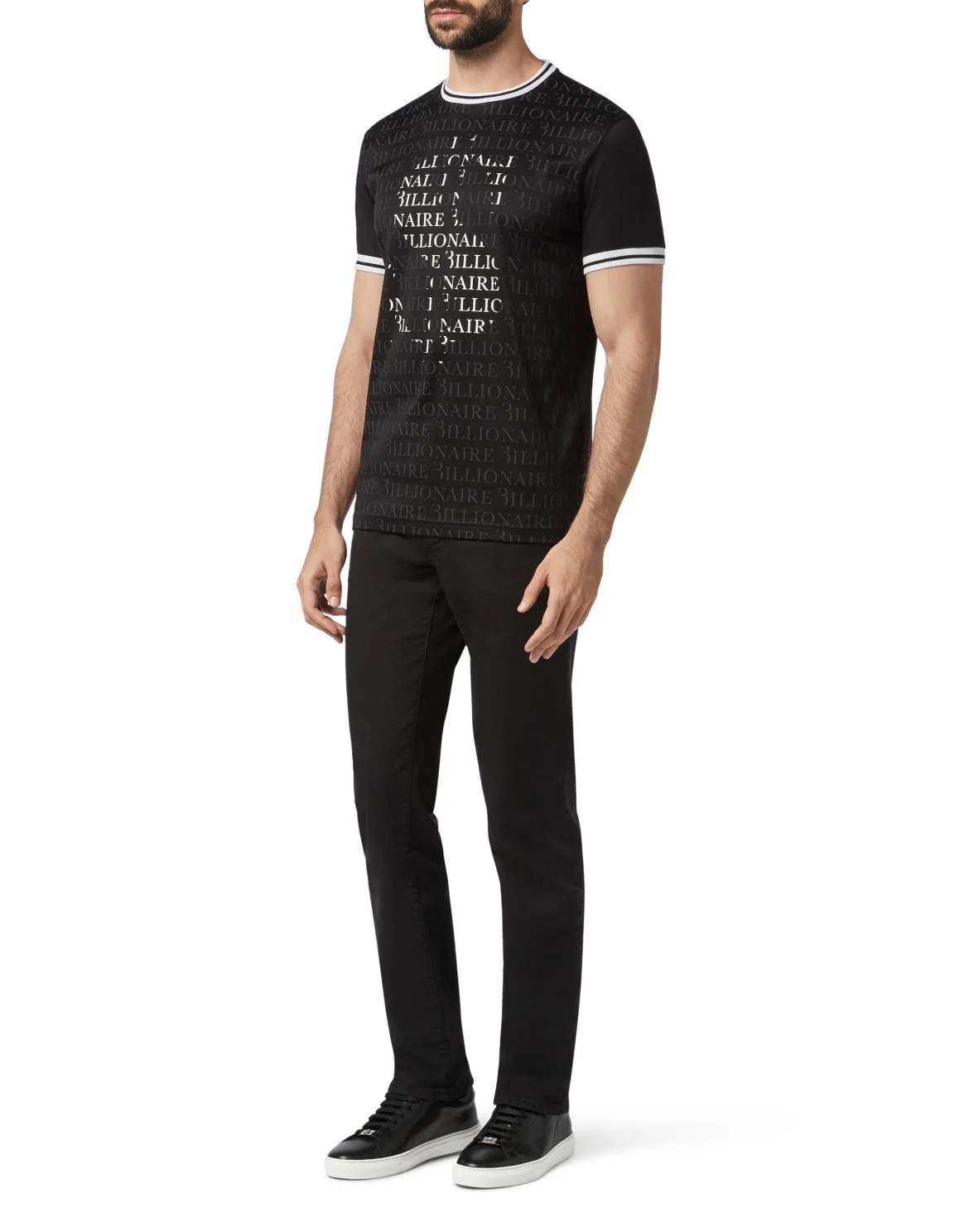 T-shirt Round Neck SS Money, цвет: Черный