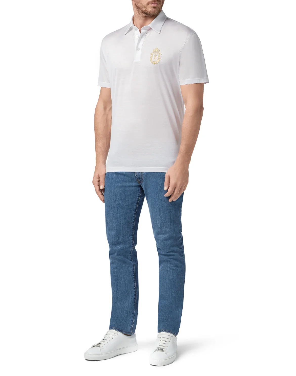 Polo shirt SS Crest, цвет: Белый