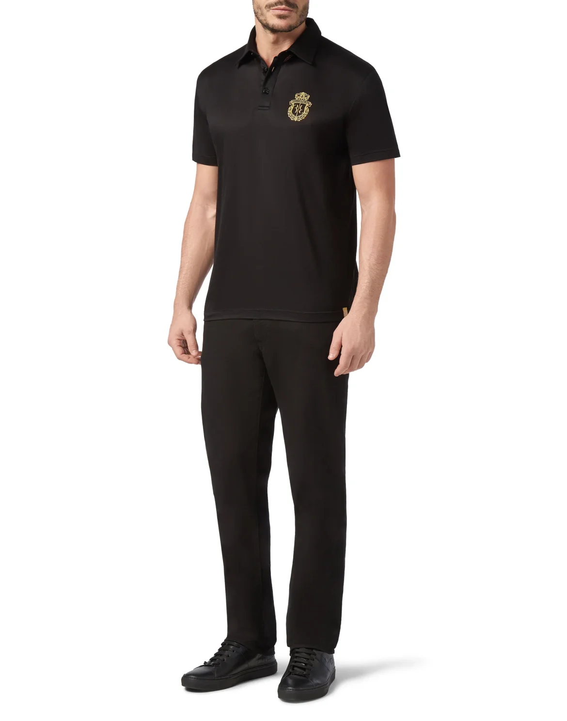 Polo shirt SS Crest, цвет: Черный