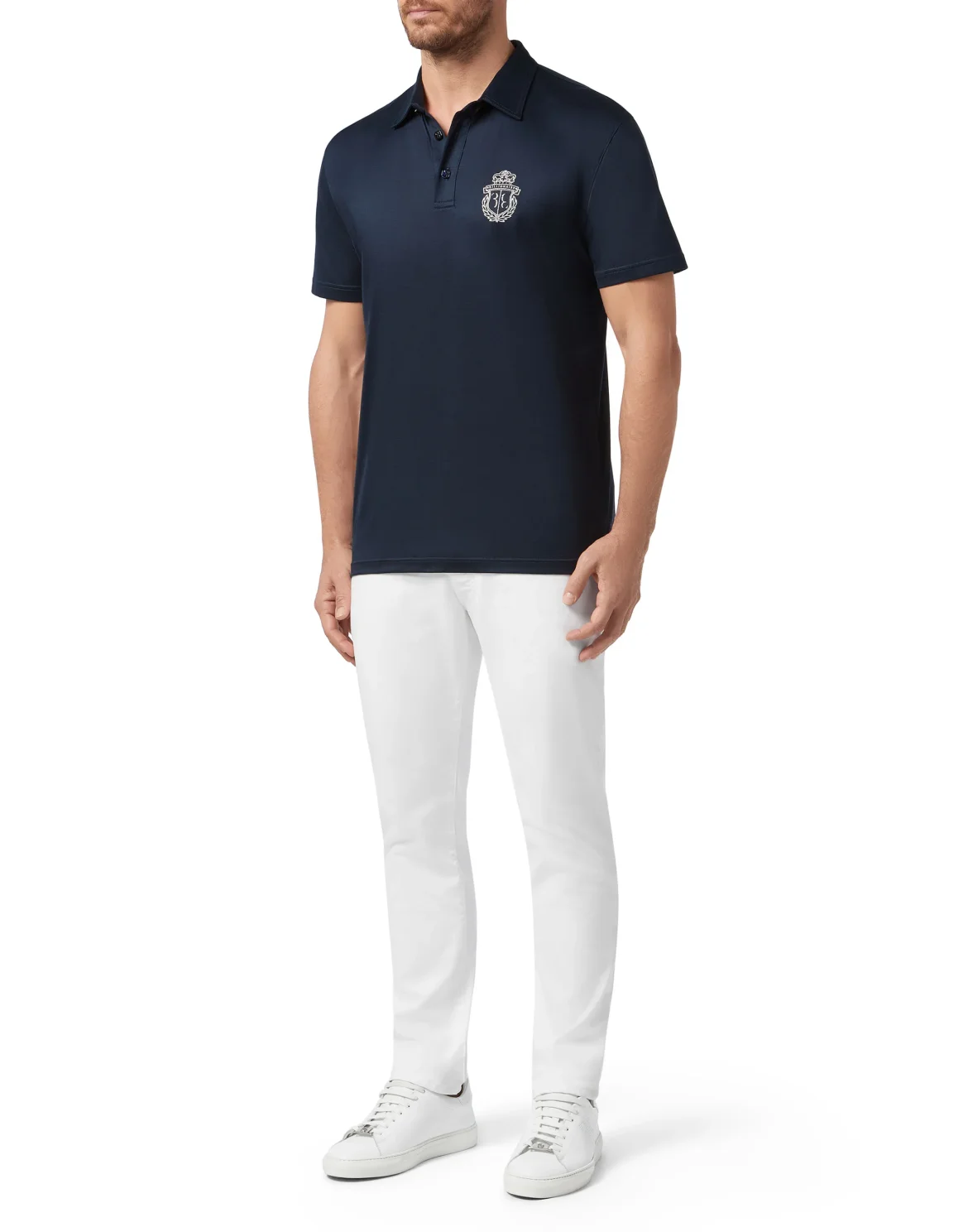 Polo shirt SS Crest, цвет: Синий