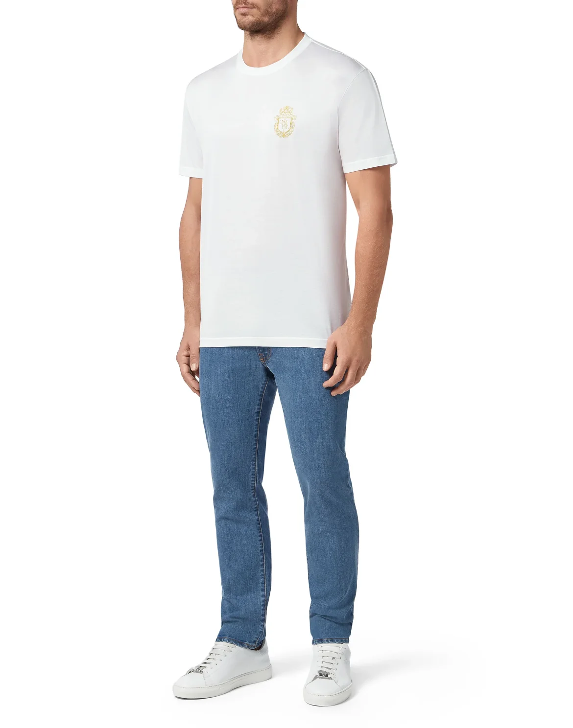 T-shirt Round Neck SS Crest, цвет: Белый