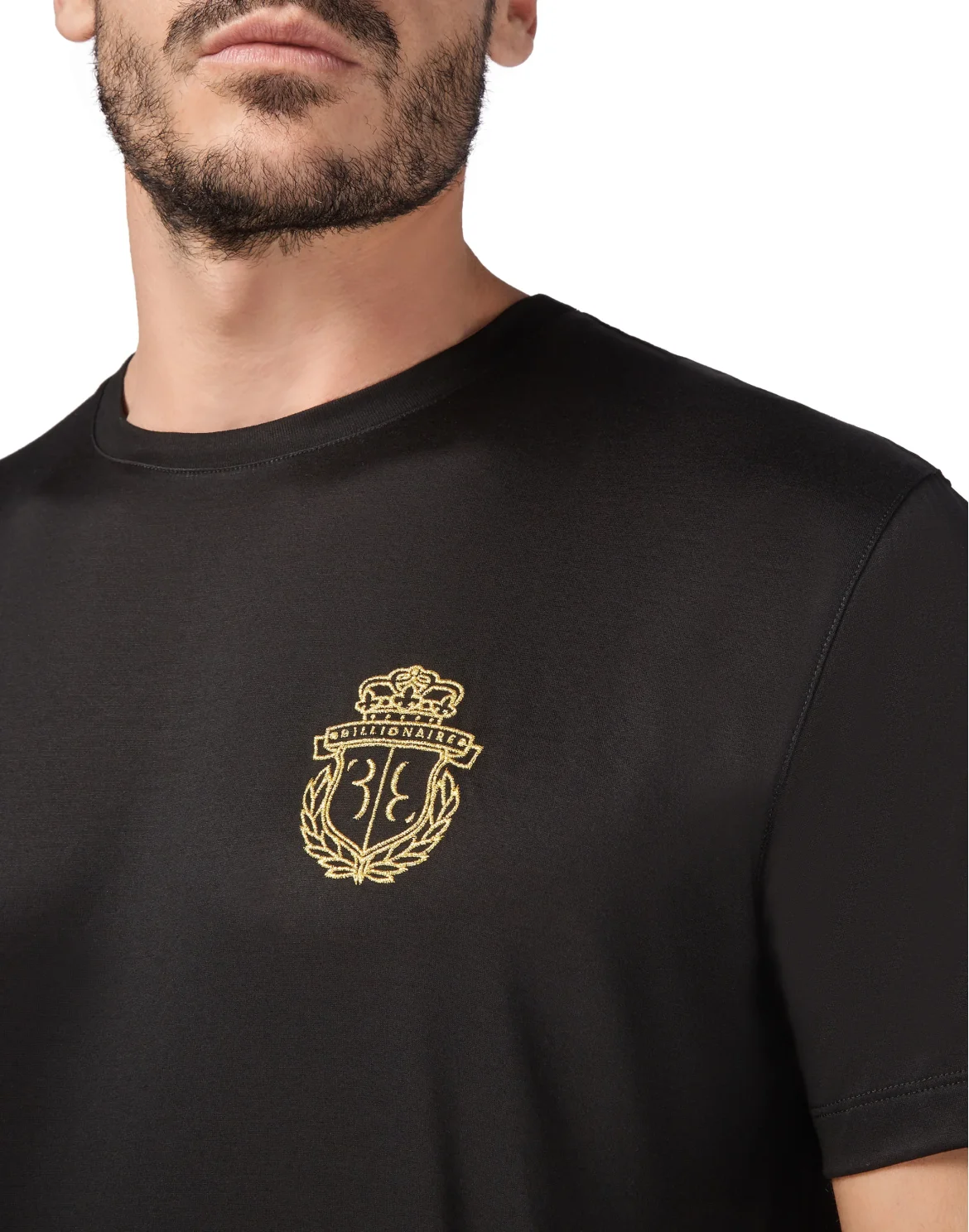 T-shirt Round Neck SS Crest, цвет: Черный