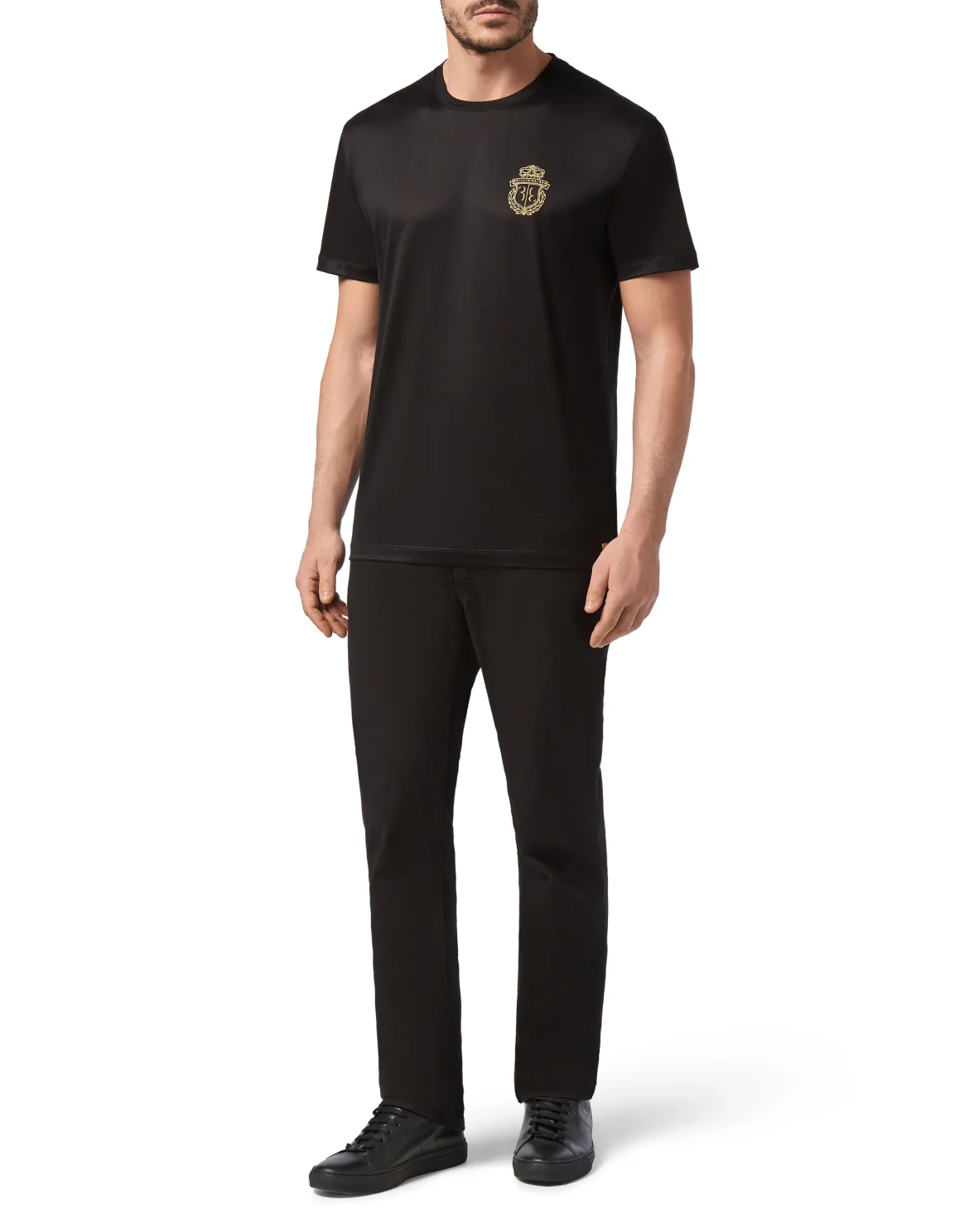 T-shirt Round Neck SS Crest, цвет: Черный