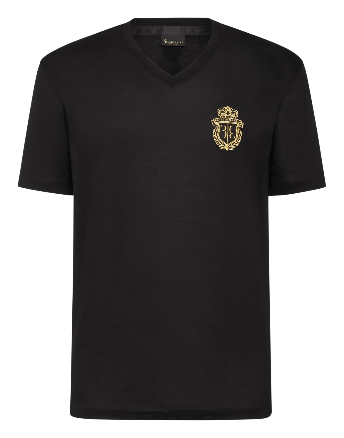 T-shirt V-Neck SS Crest, цвет: Черный