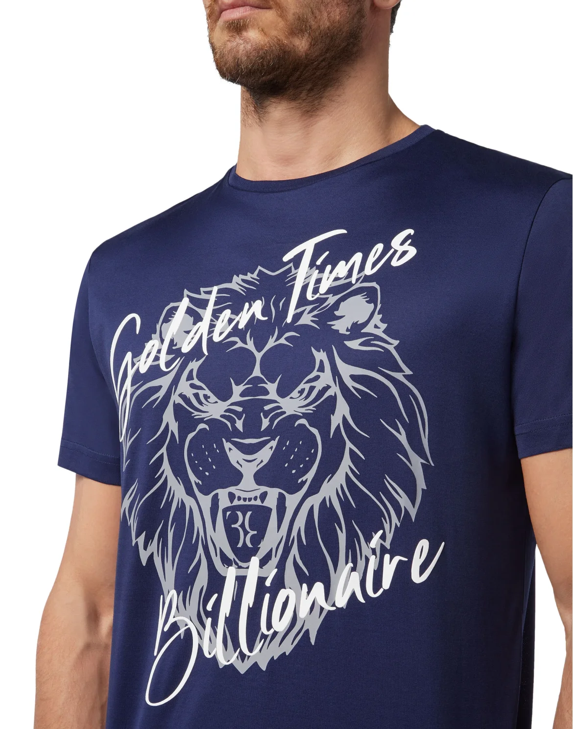 T-shirt Round Neck SS Lion, цвет: Синий