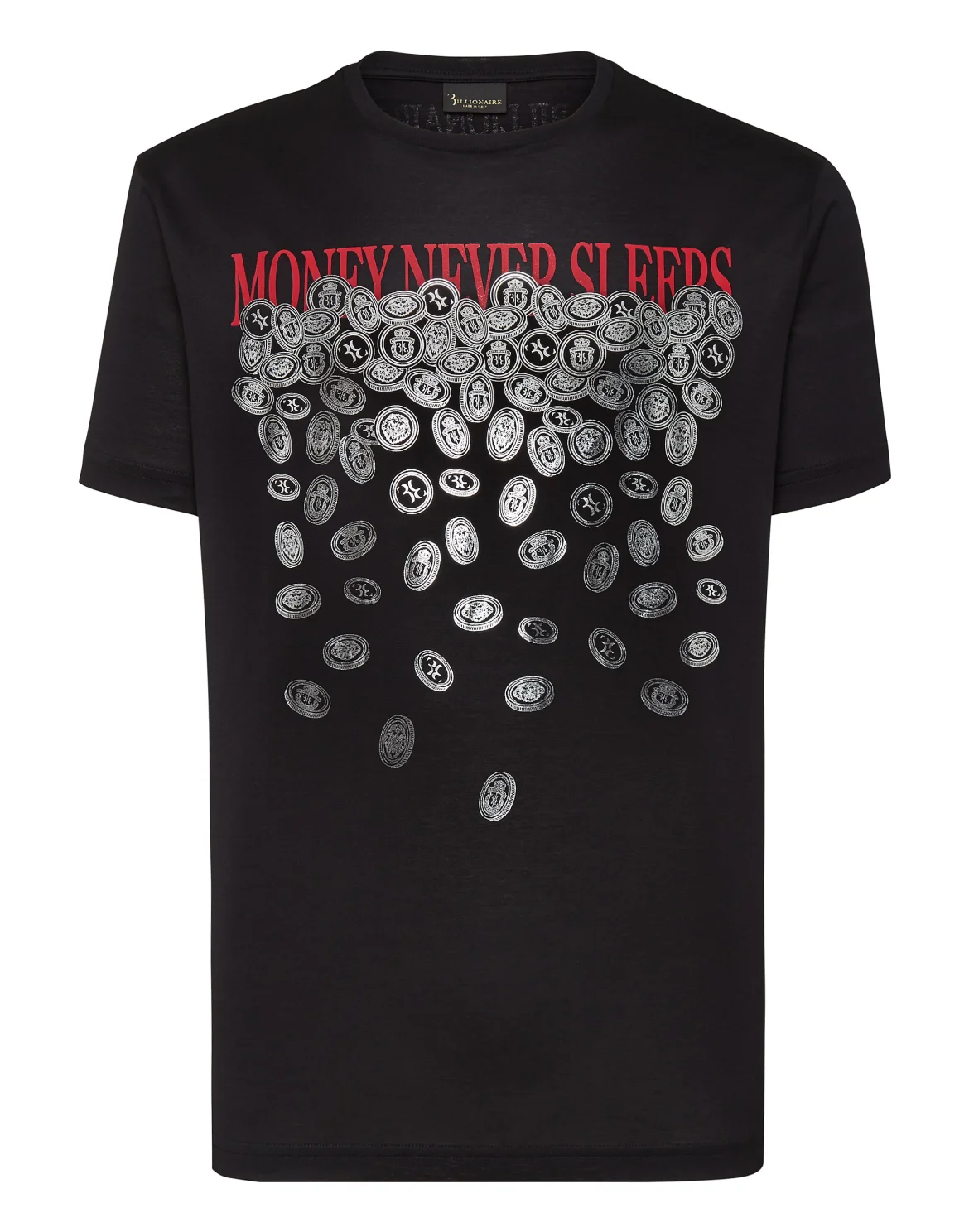 T-shirt Round Neck SS Money, цвет: Черный