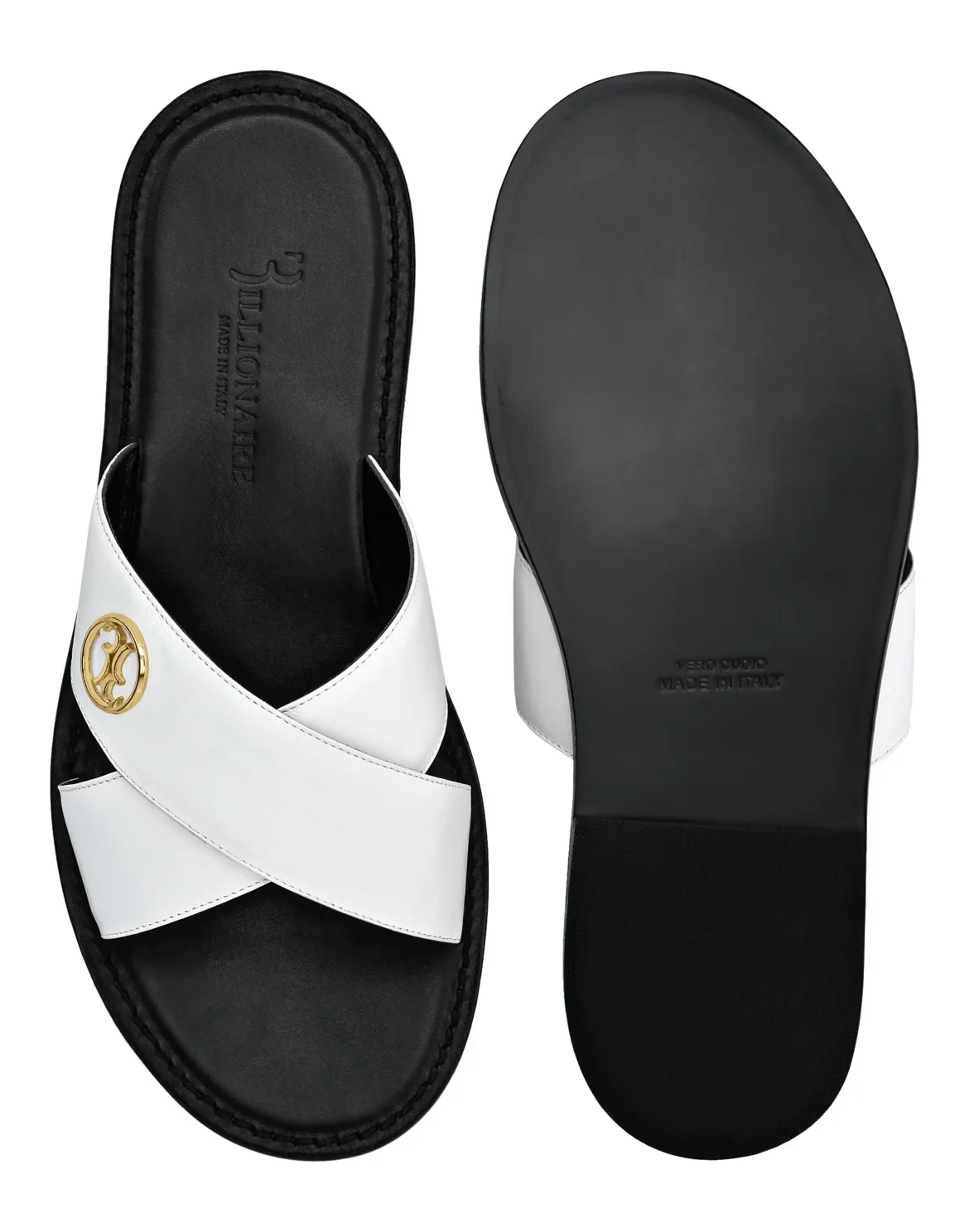 Sandals Flat Double B, цвет: Белый