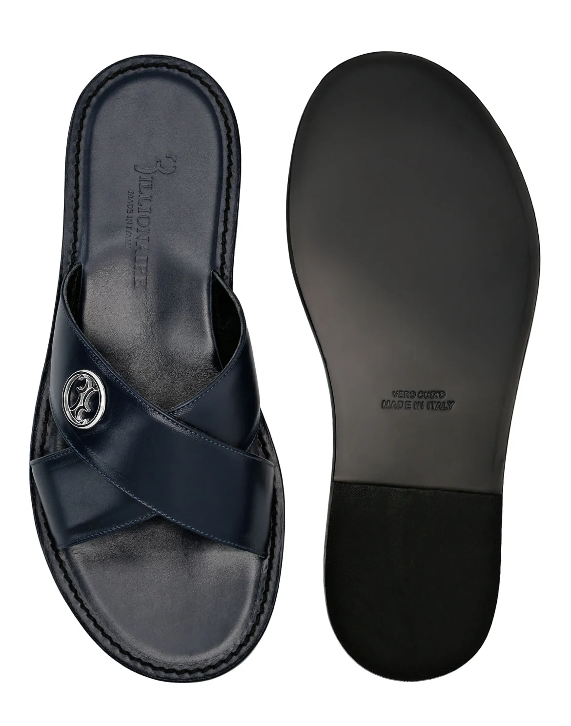 Sandals Flat Double B, цвет: Синий
