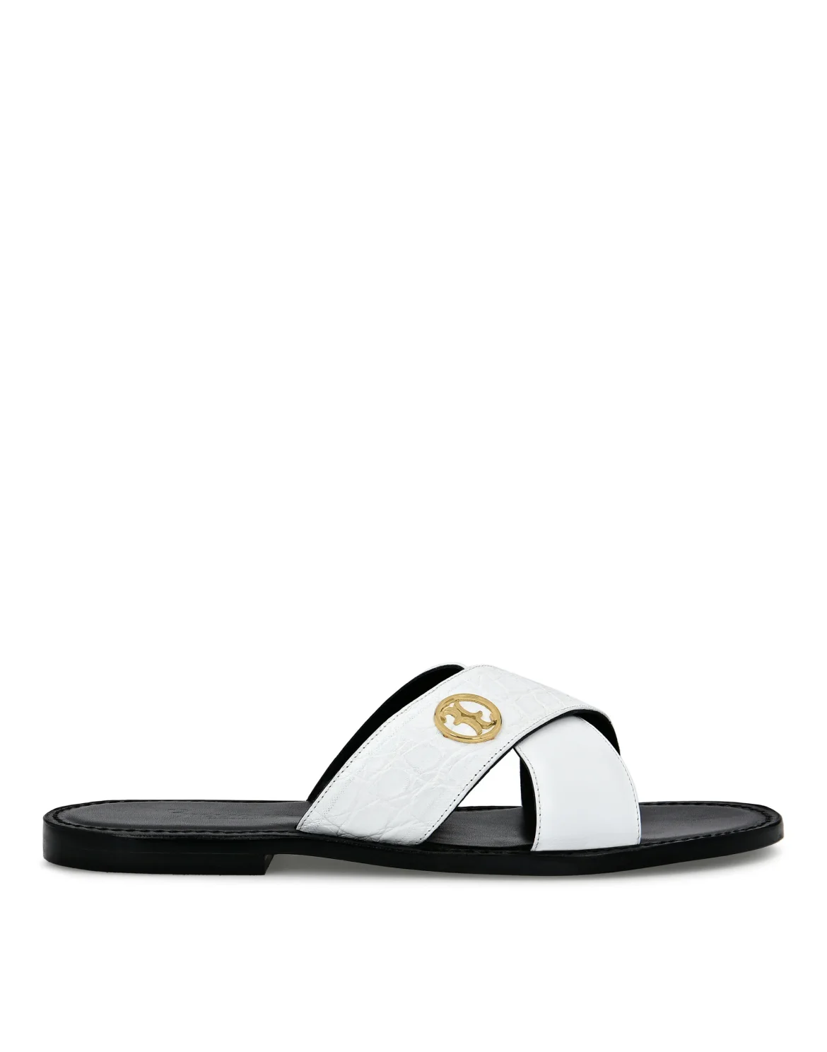 Sandals Flat Luxury, цвет: Белый