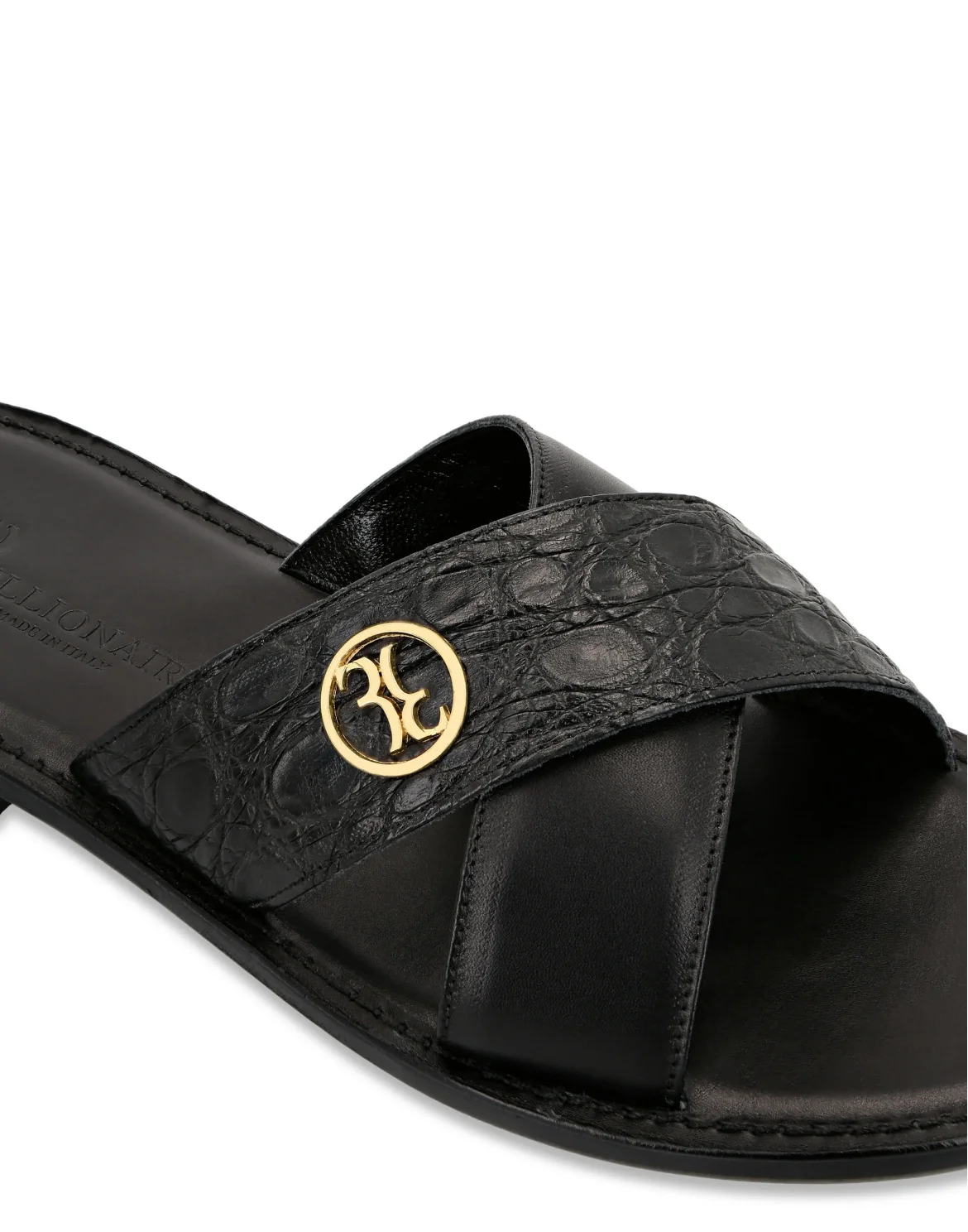 Sandals Flat Luxury, цвет: Черный