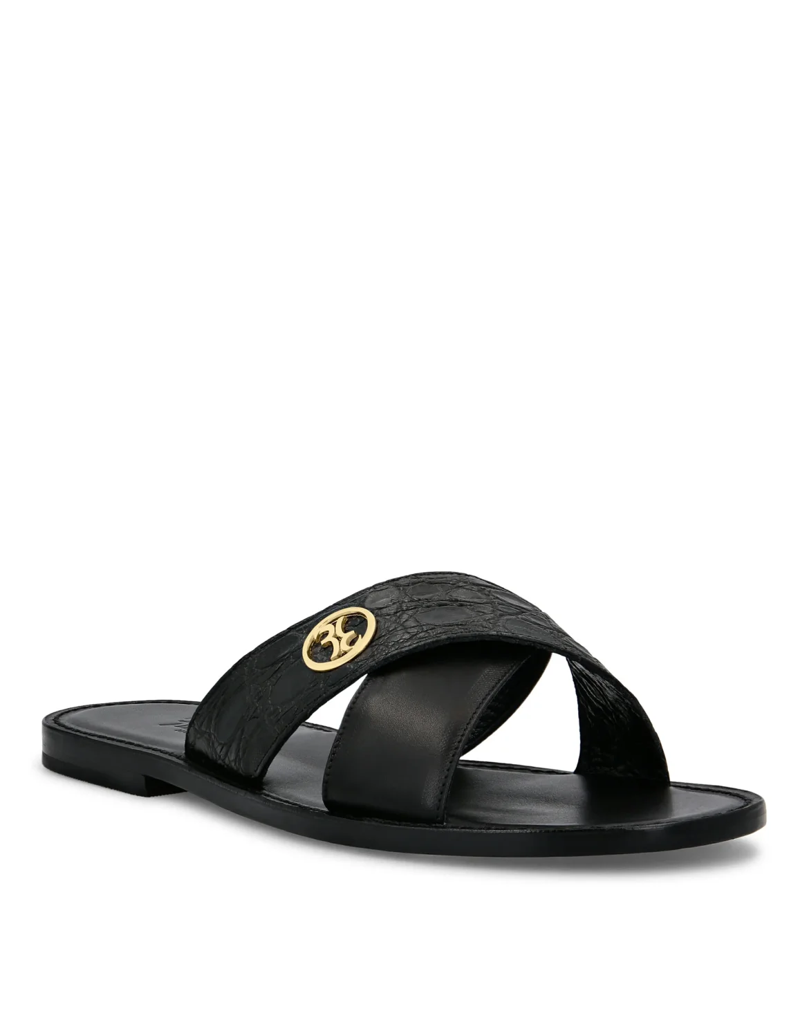 Sandals Flat Luxury, цвет: Черный
