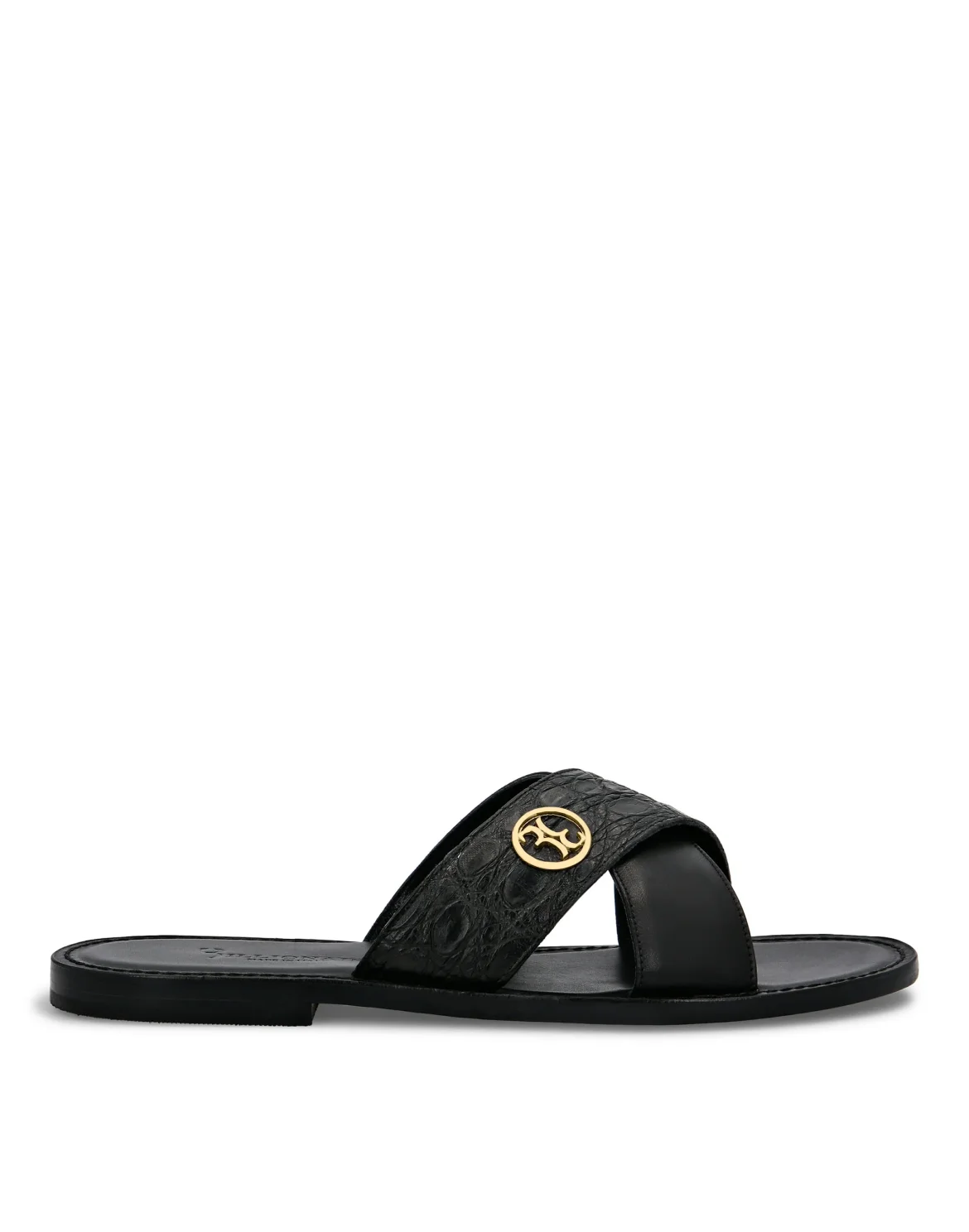 Sandals Flat Luxury, цвет: Черный