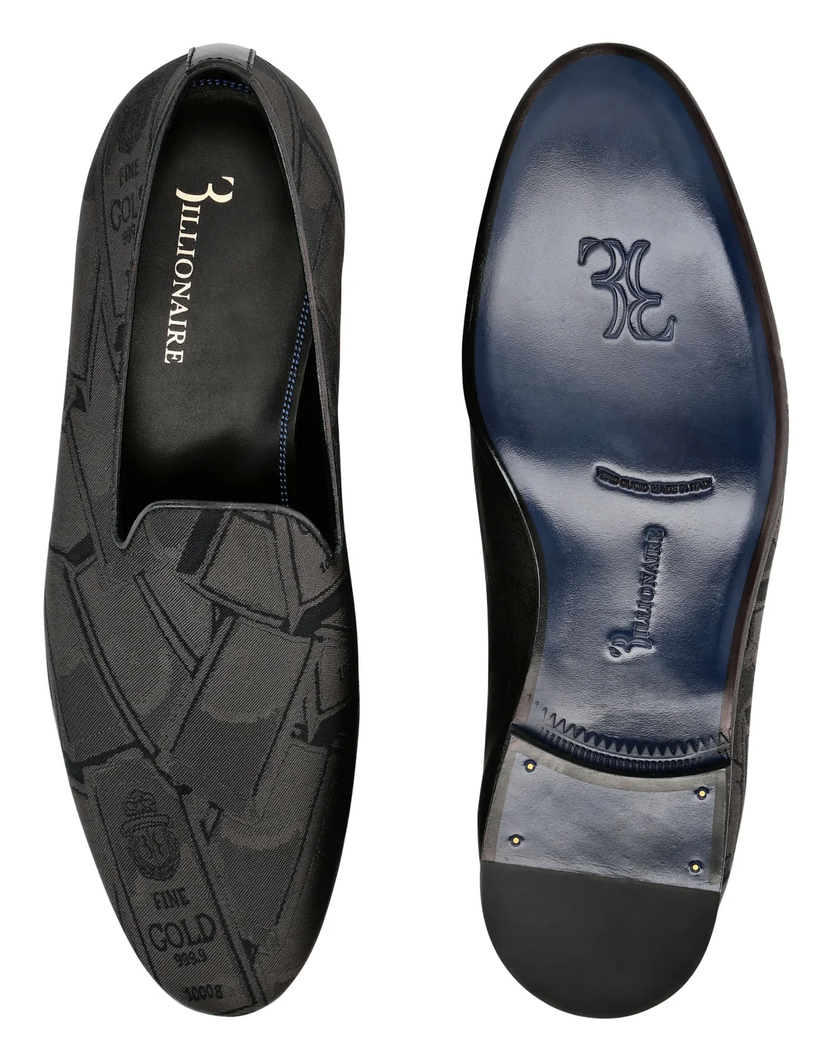 Loafers Gold, цвет: Черный