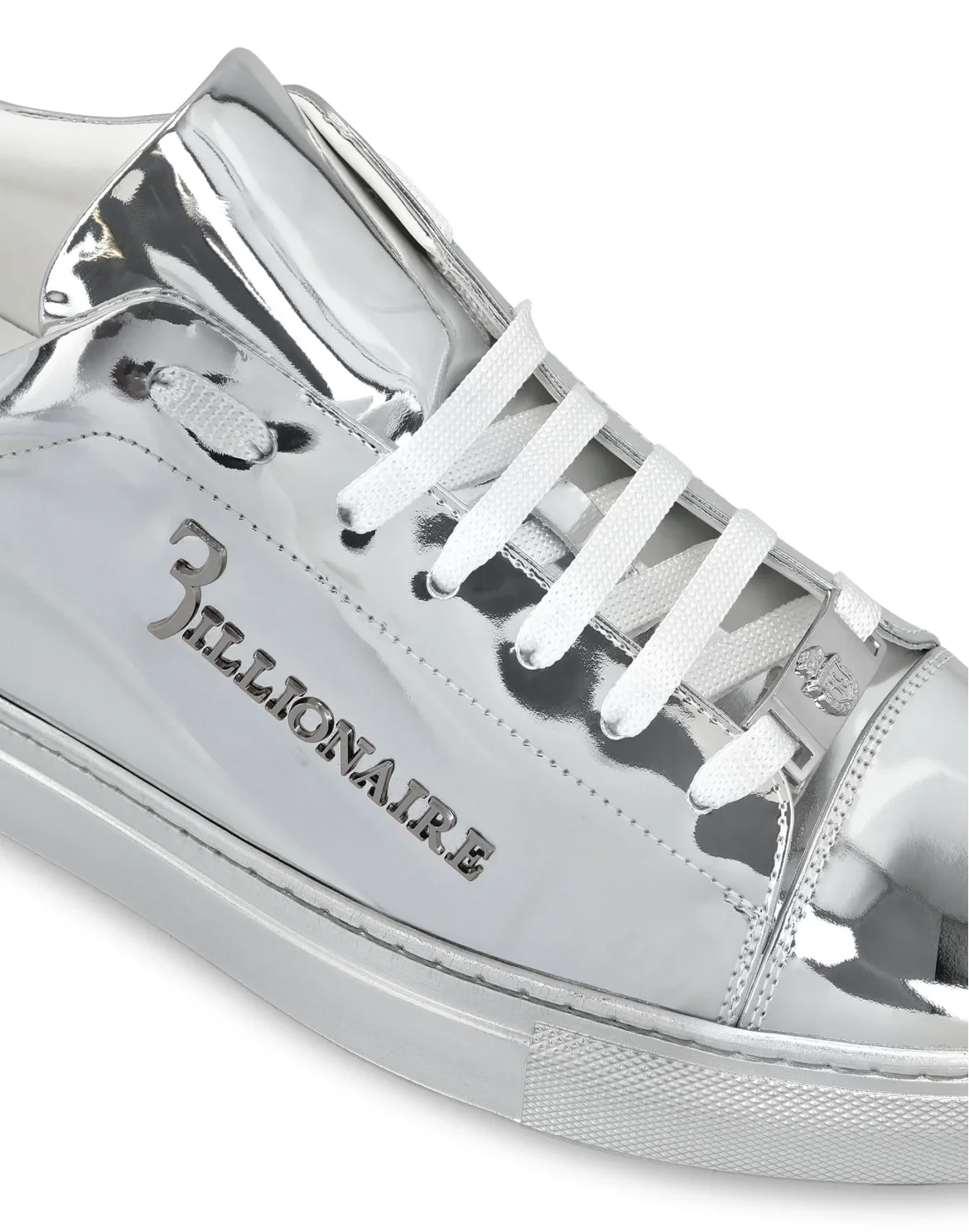 Lo-Top Sneakers Logos, цвет: Серебристый