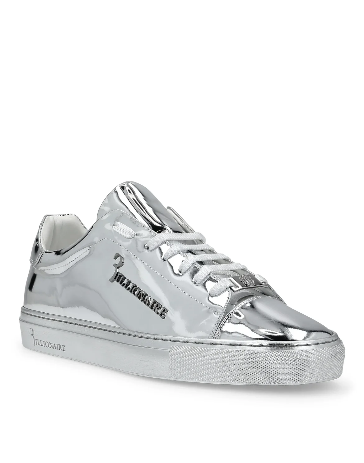 Lo-Top Sneakers Logos, цвет: Серебристый