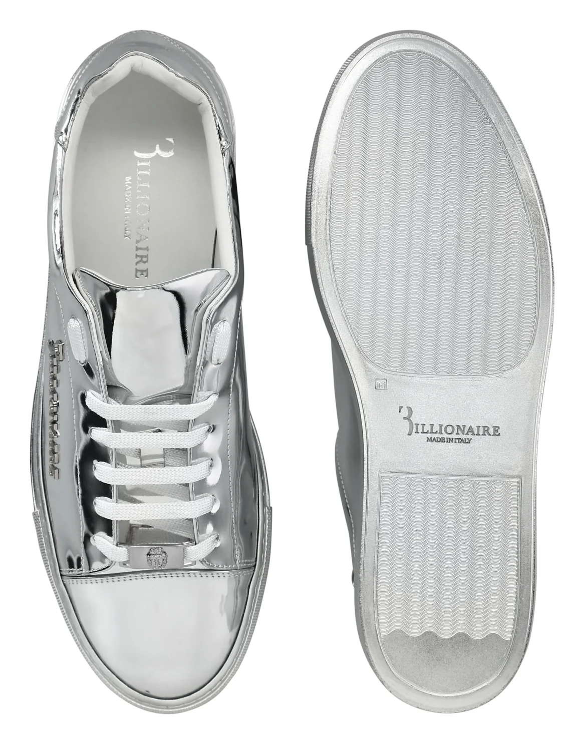 Lo-Top Sneakers Logos, цвет: Серебристый