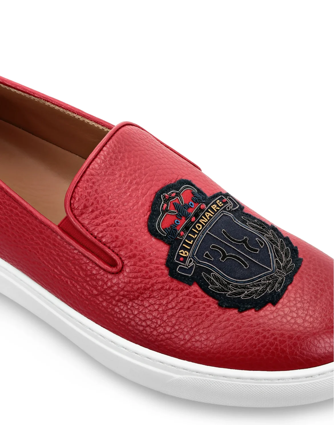 Slip On Crest, цвет: Красный