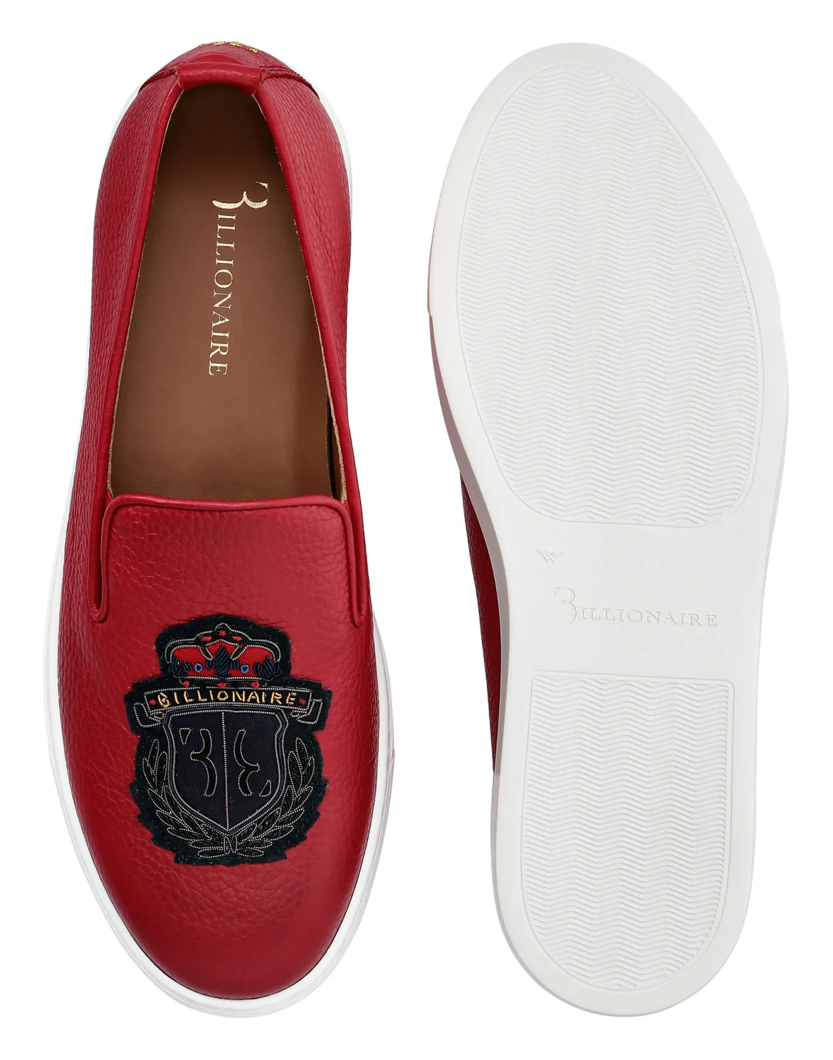 Slip On Crest, цвет: Красный