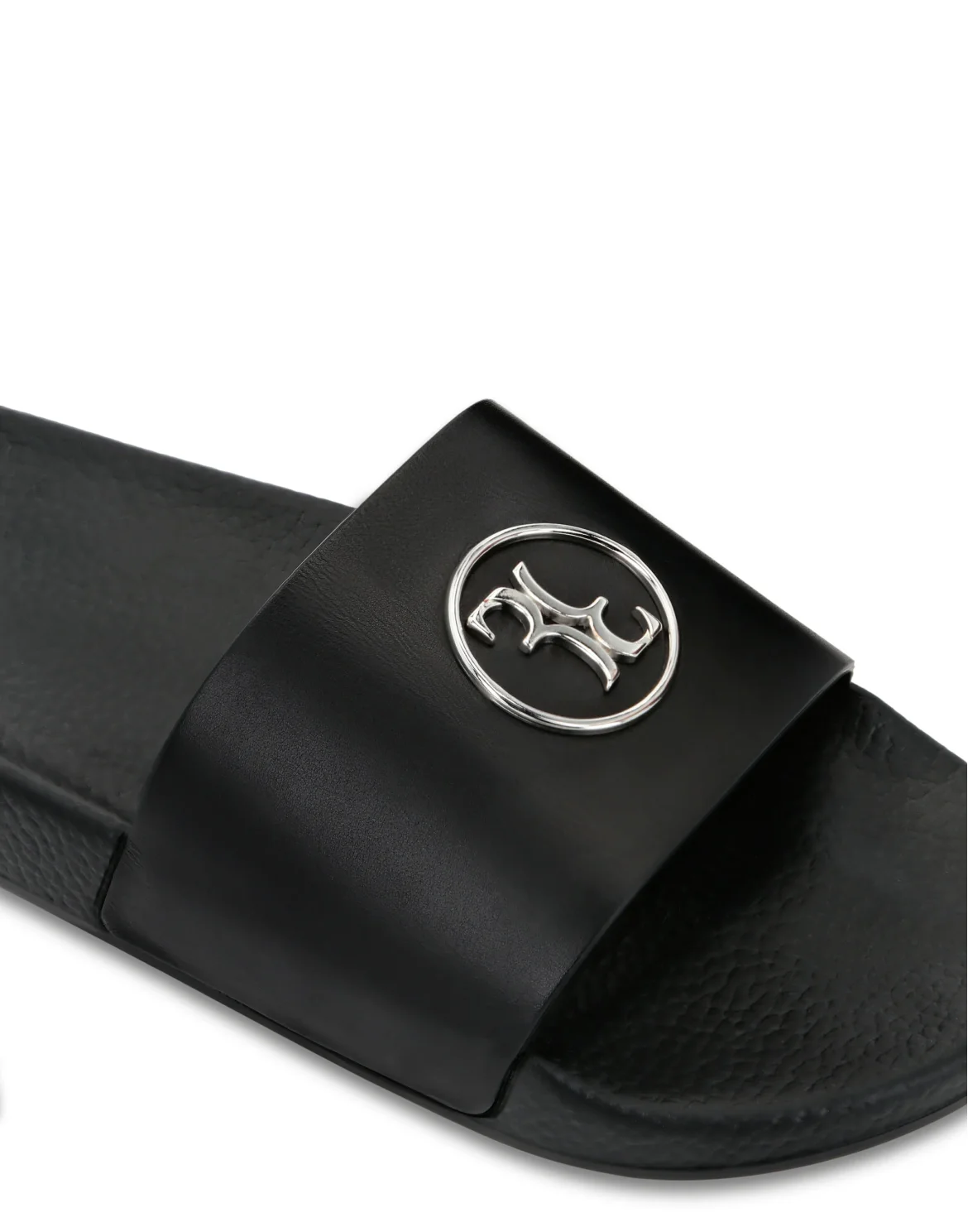 Flat gummy sandals Double B, цвет: Черный