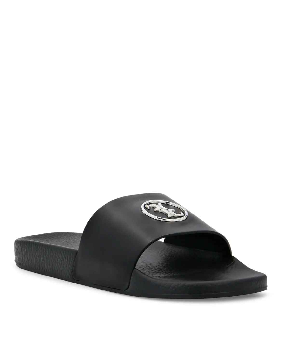 Flat gummy sandals Double B, цвет: Черный