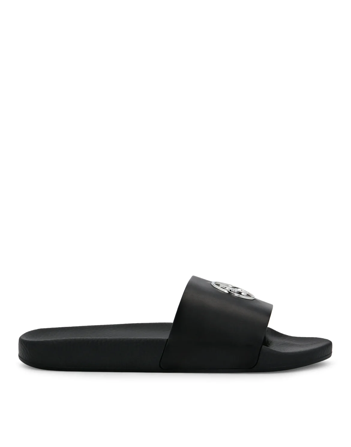 Flat gummy sandals Double B, цвет: Черный