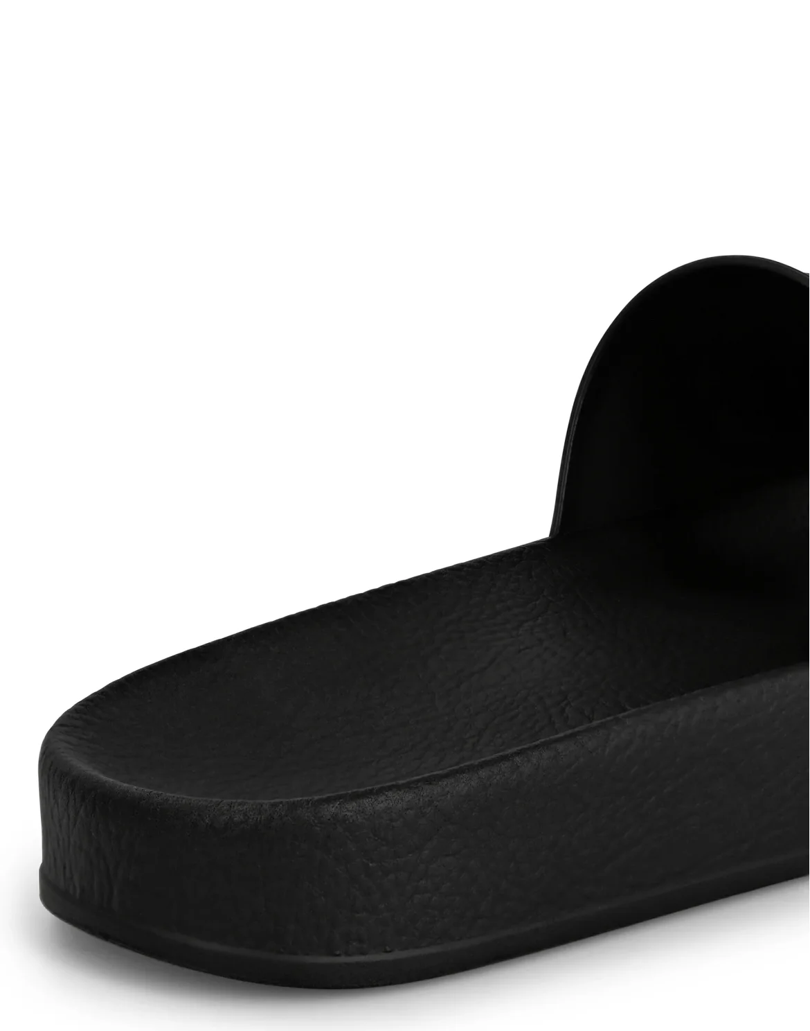 Flat gummy sandals Crest, цвет: Черный