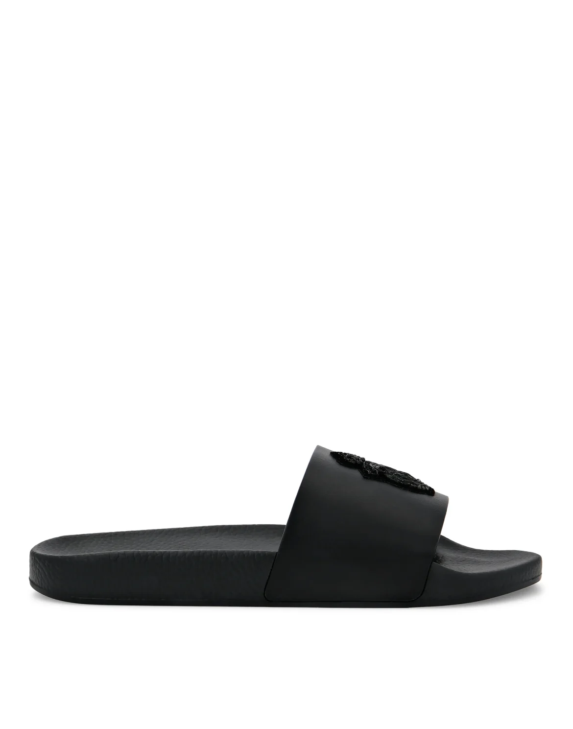 Flat gummy sandals Crest, цвет: Черный