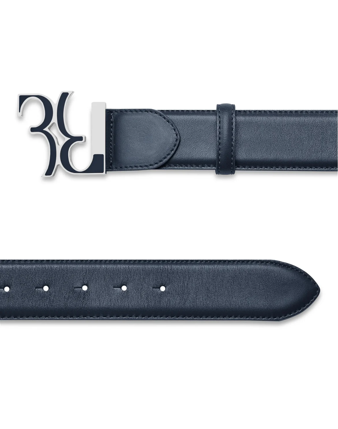Belt Double B, цвет: Синий